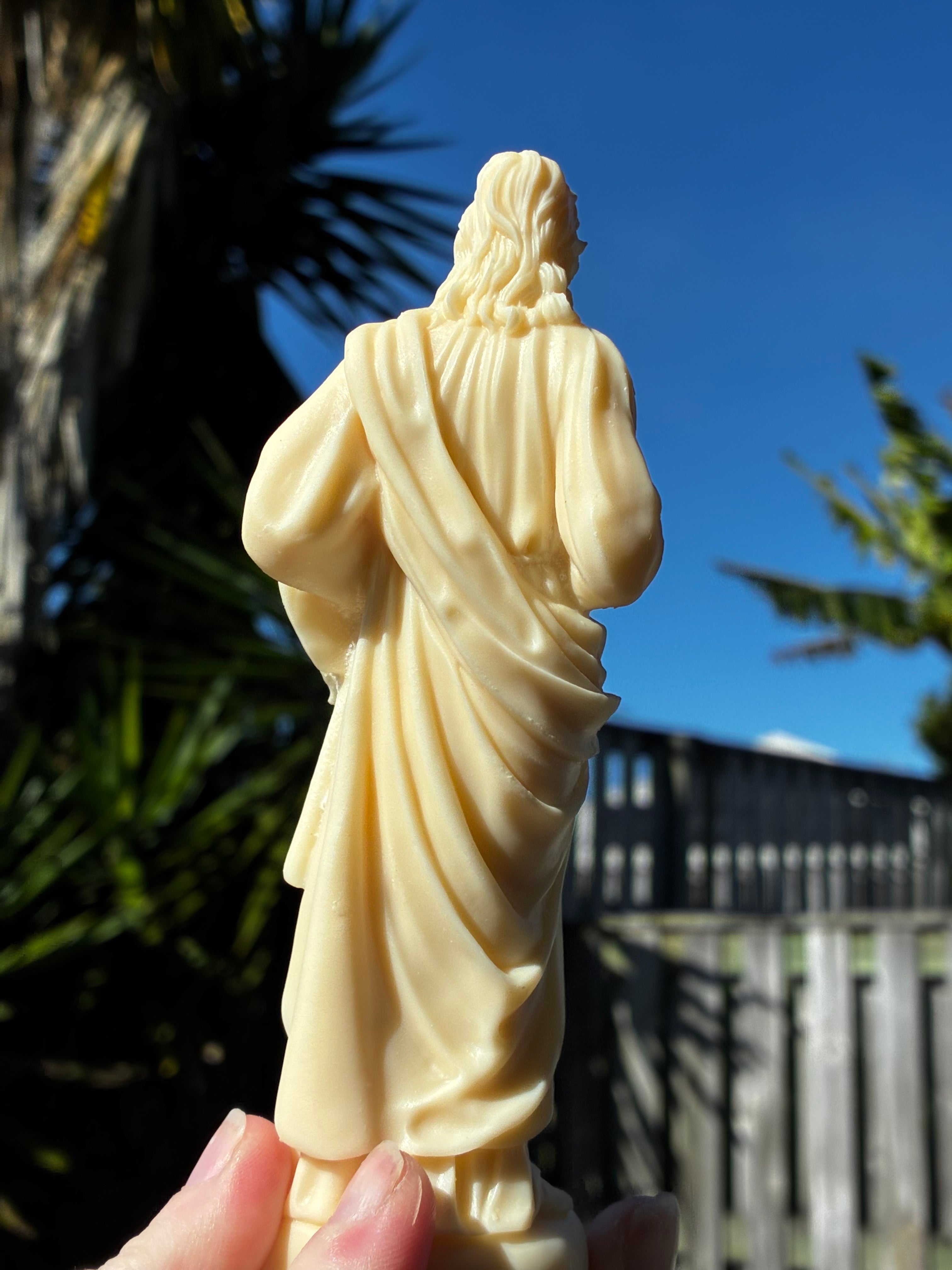 Ivory Fruit Stone “Sacred Heart” Statue