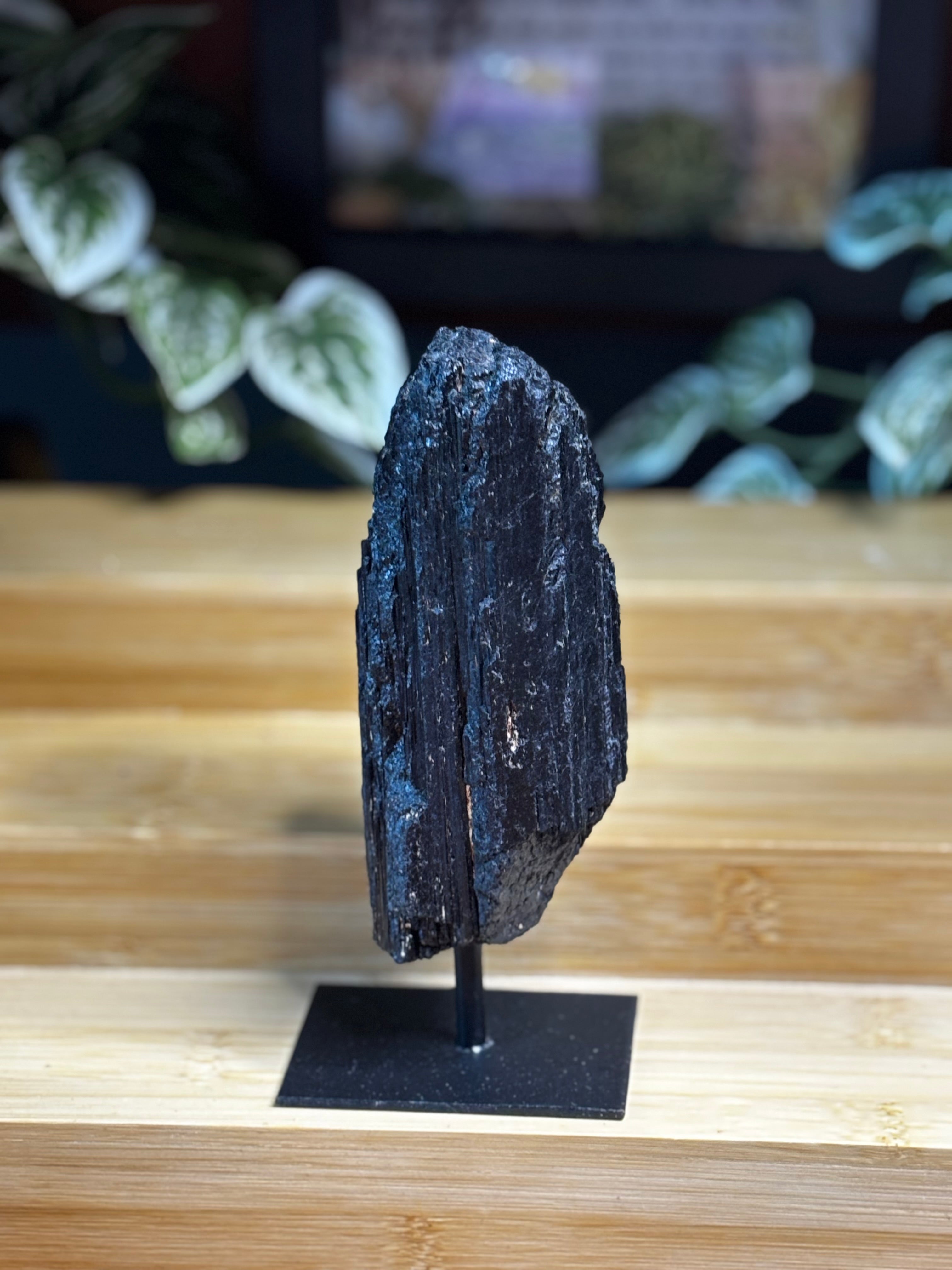 Black Tourmaline on Stand