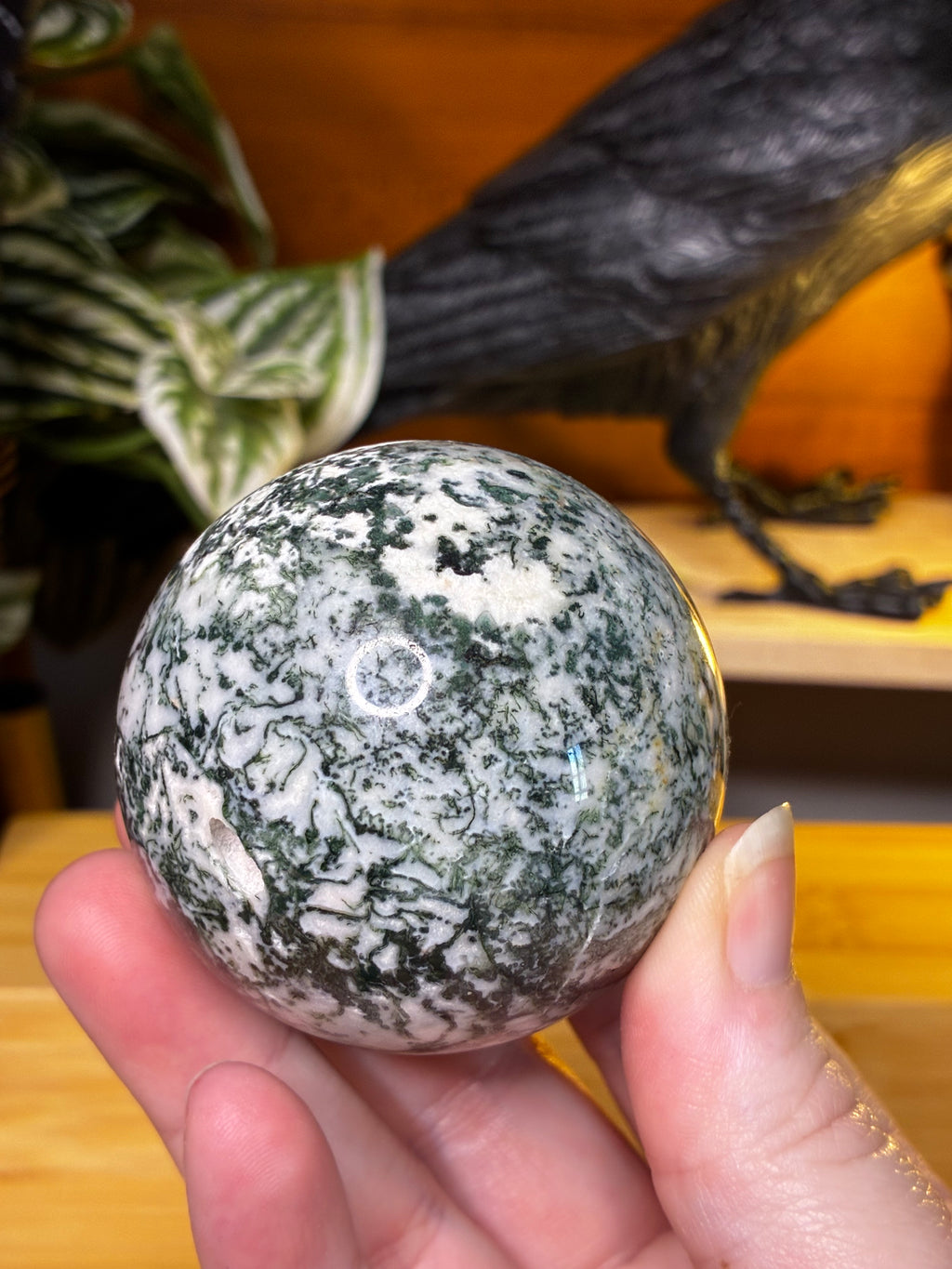 Moss Agate Sphere