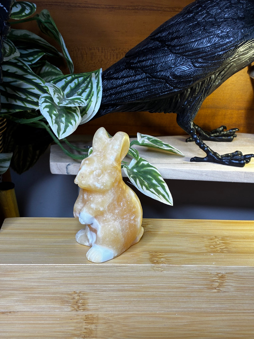Orange Calcite Bunny