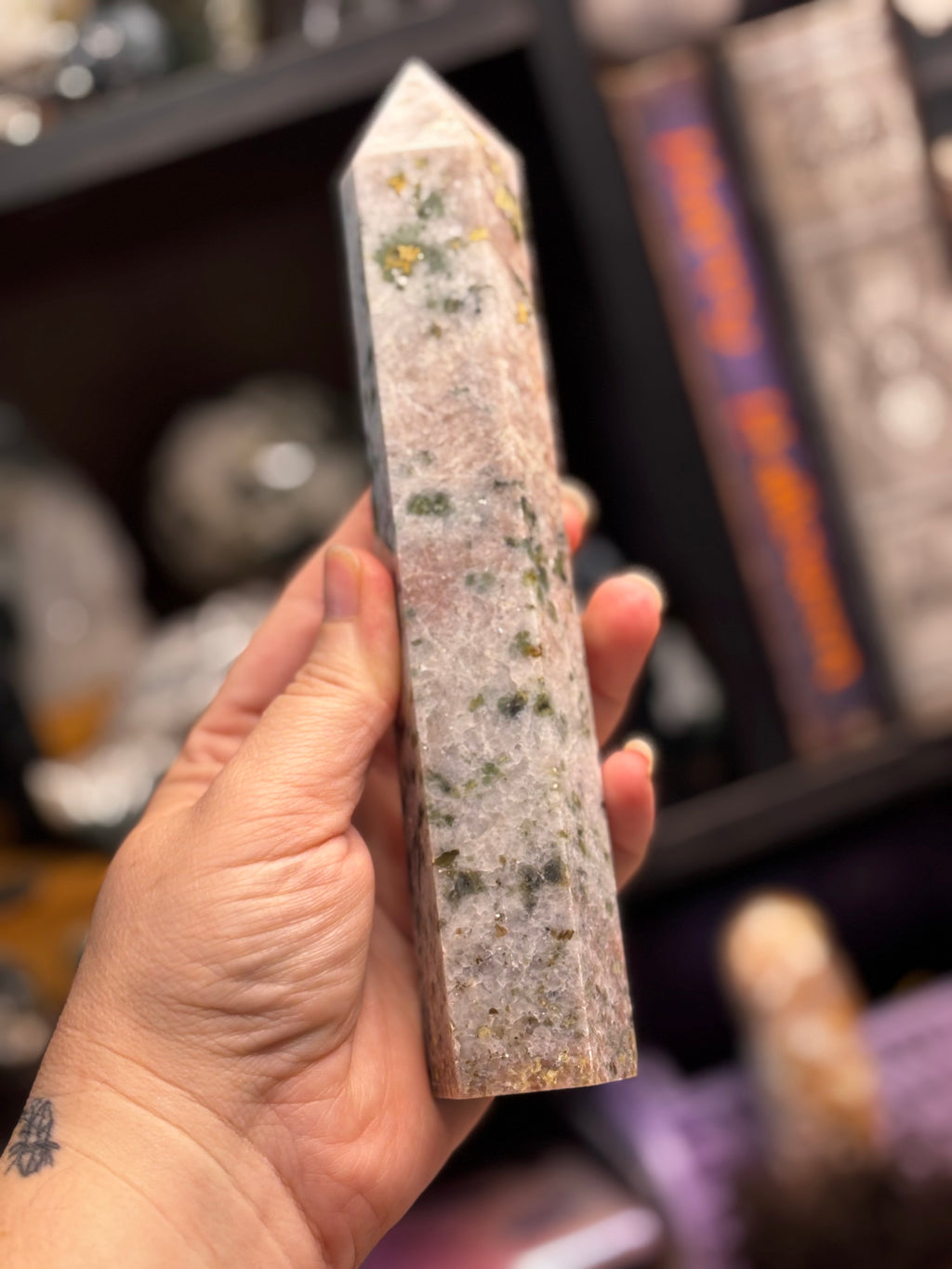 Pink Aventurine & Larvakite Tower