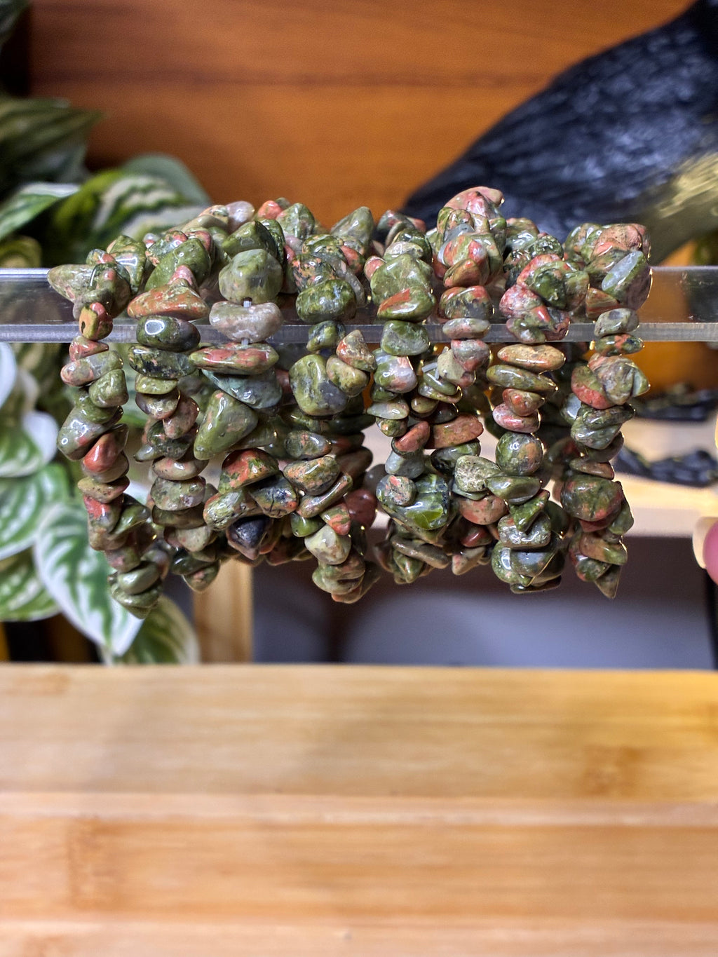Unakite Chip Bracelets