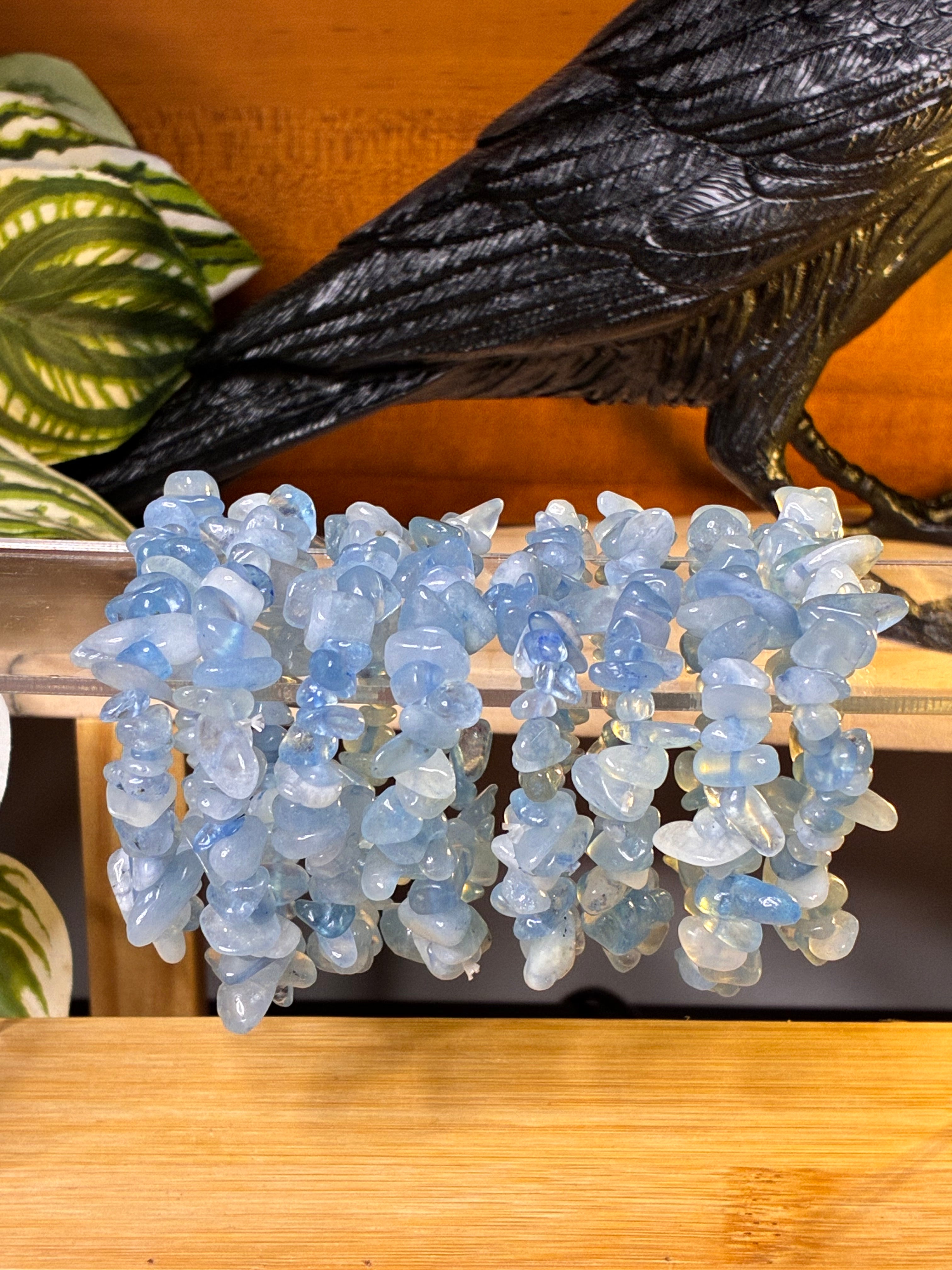 Aquamarine Chip Bracelets