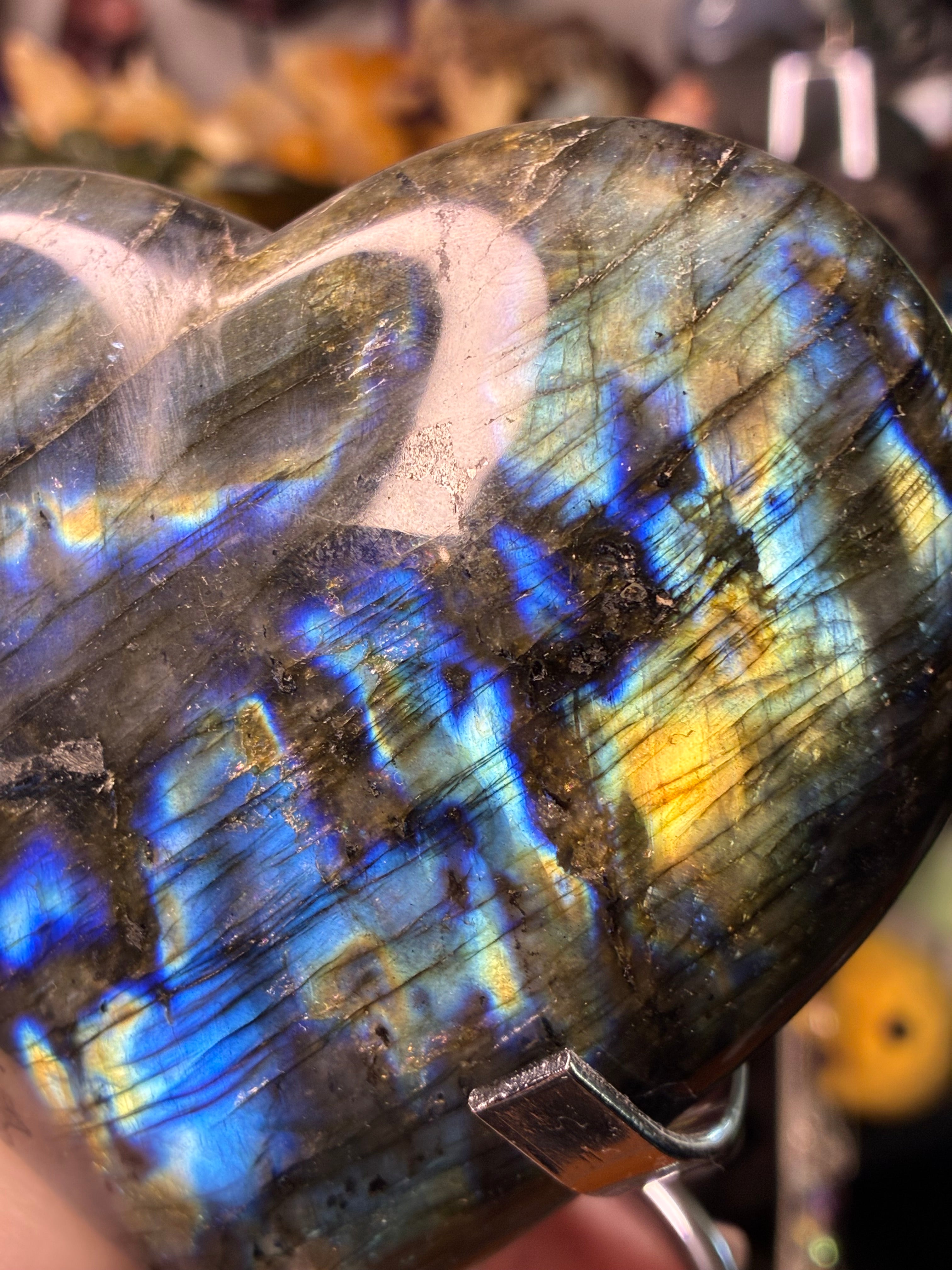 Labradorite Heart