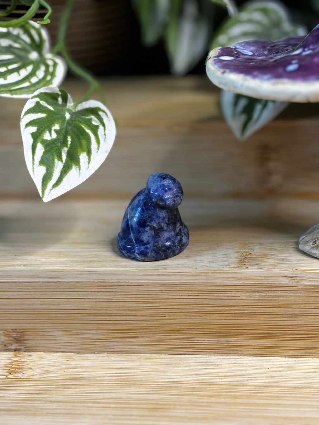 Sodalite Christmas Beanie Hat Carving