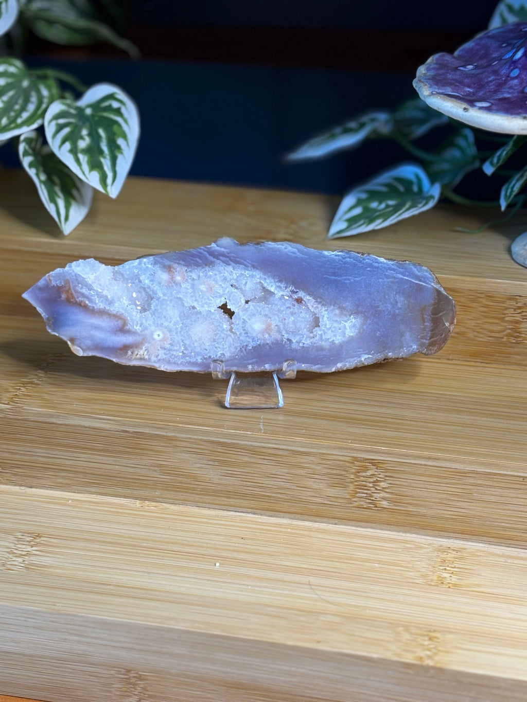 Pink Amethyst Flower Agate Slice 2