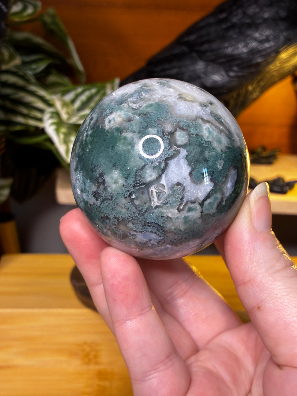 Moss Agate Sphere