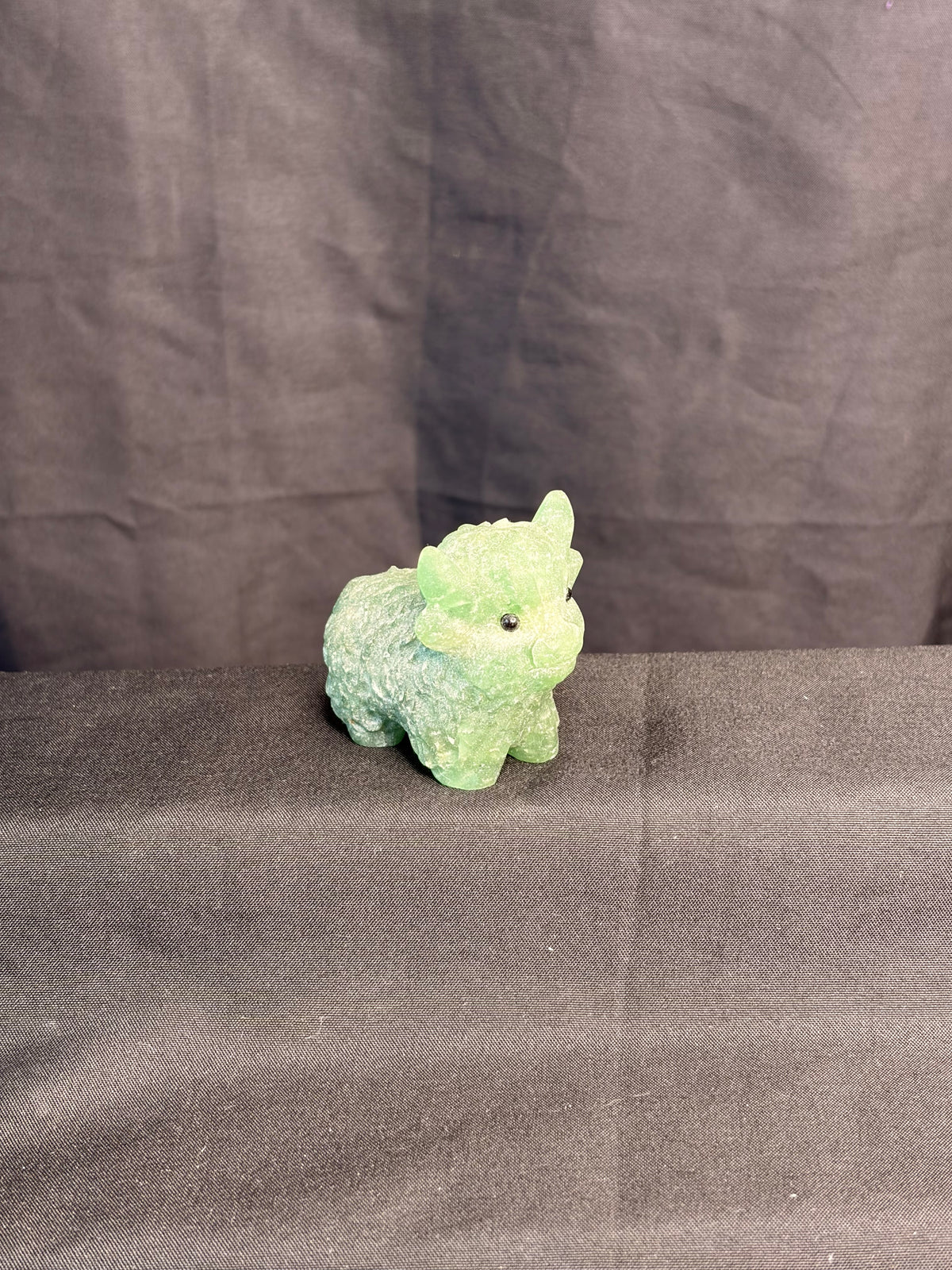 Green Strawberry Quartz Highland Cow