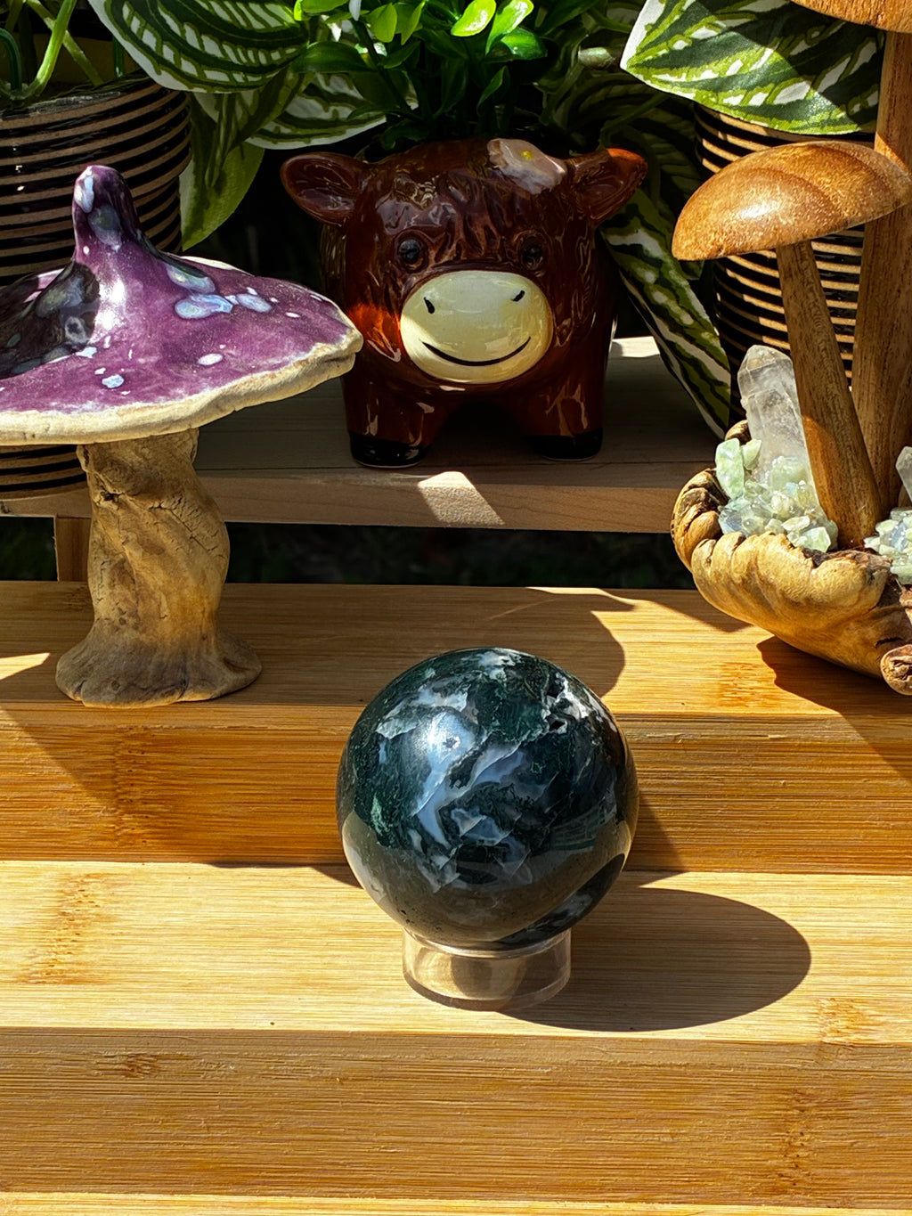 Moss Agate Sphere 3