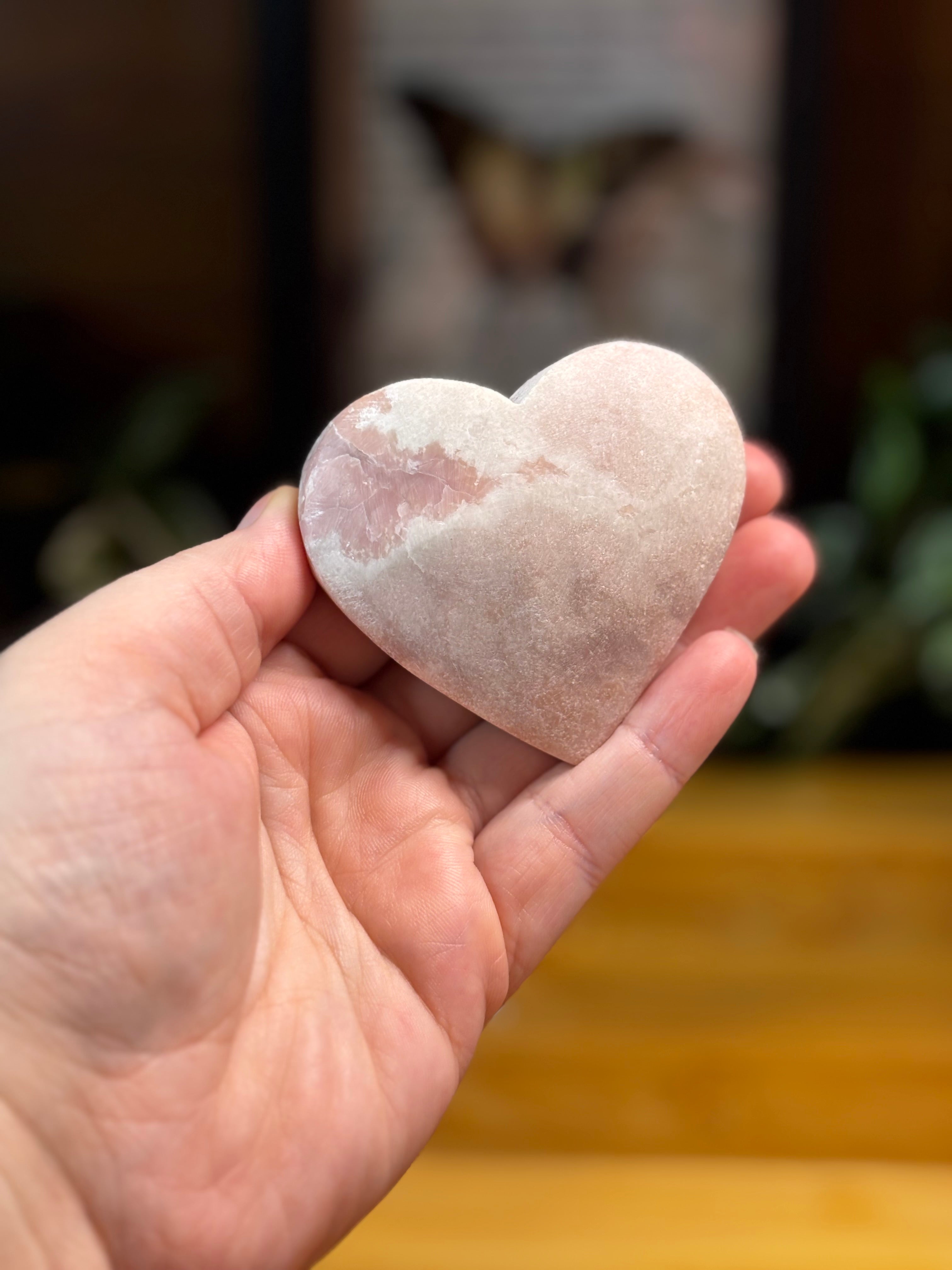 Pink Opal Heart