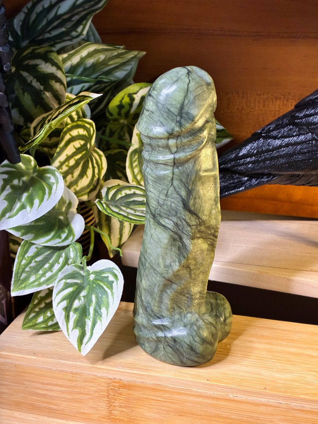 Green Jade Ding Ding Carvings