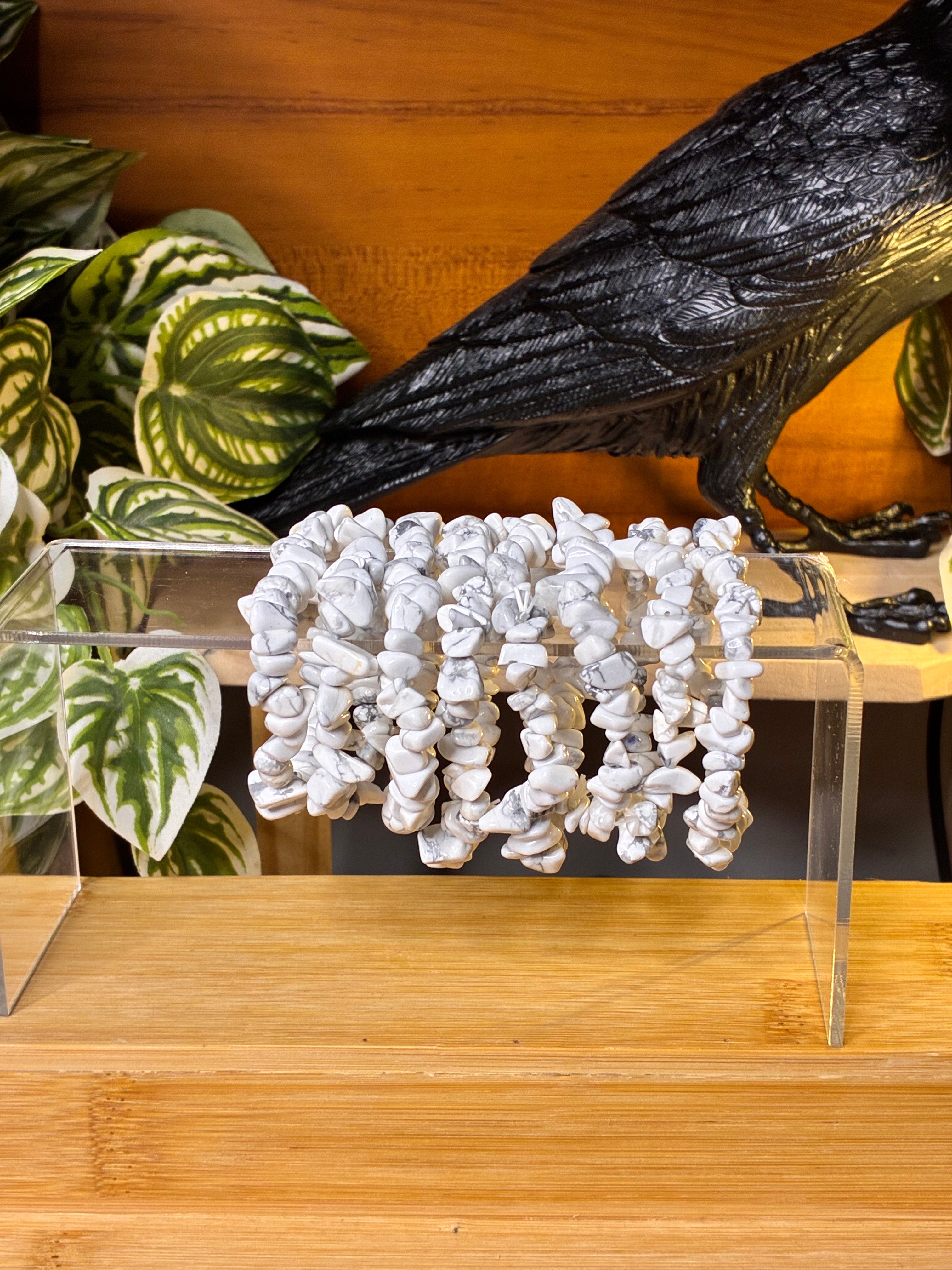 Howlite Chip Bracelets