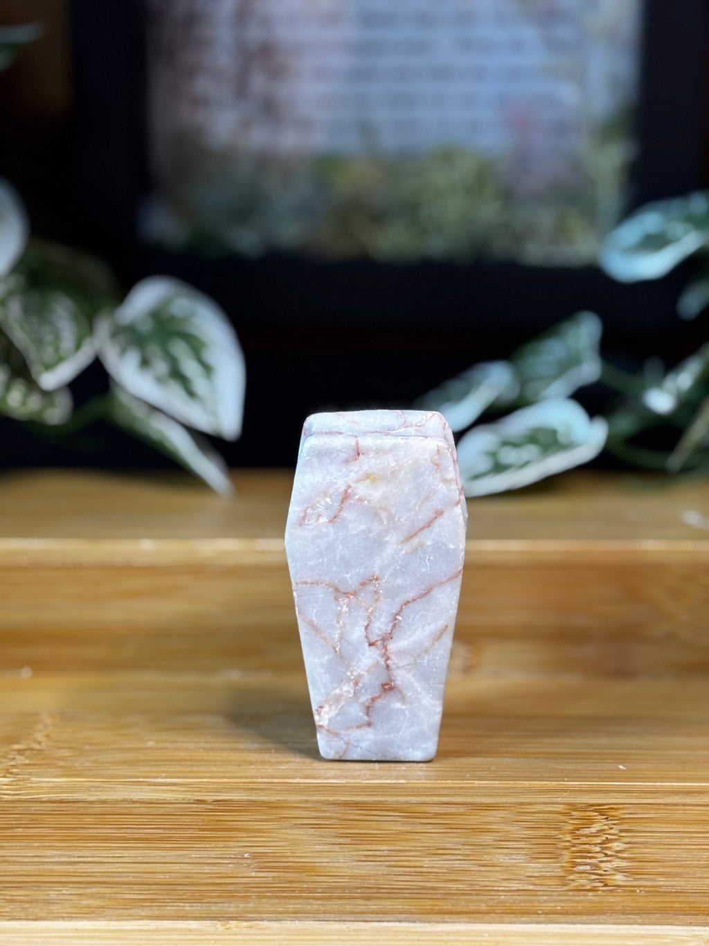 Network Jasper Coffin Carving