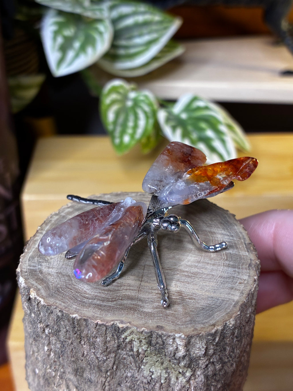 Fire Quartz Dragonfly