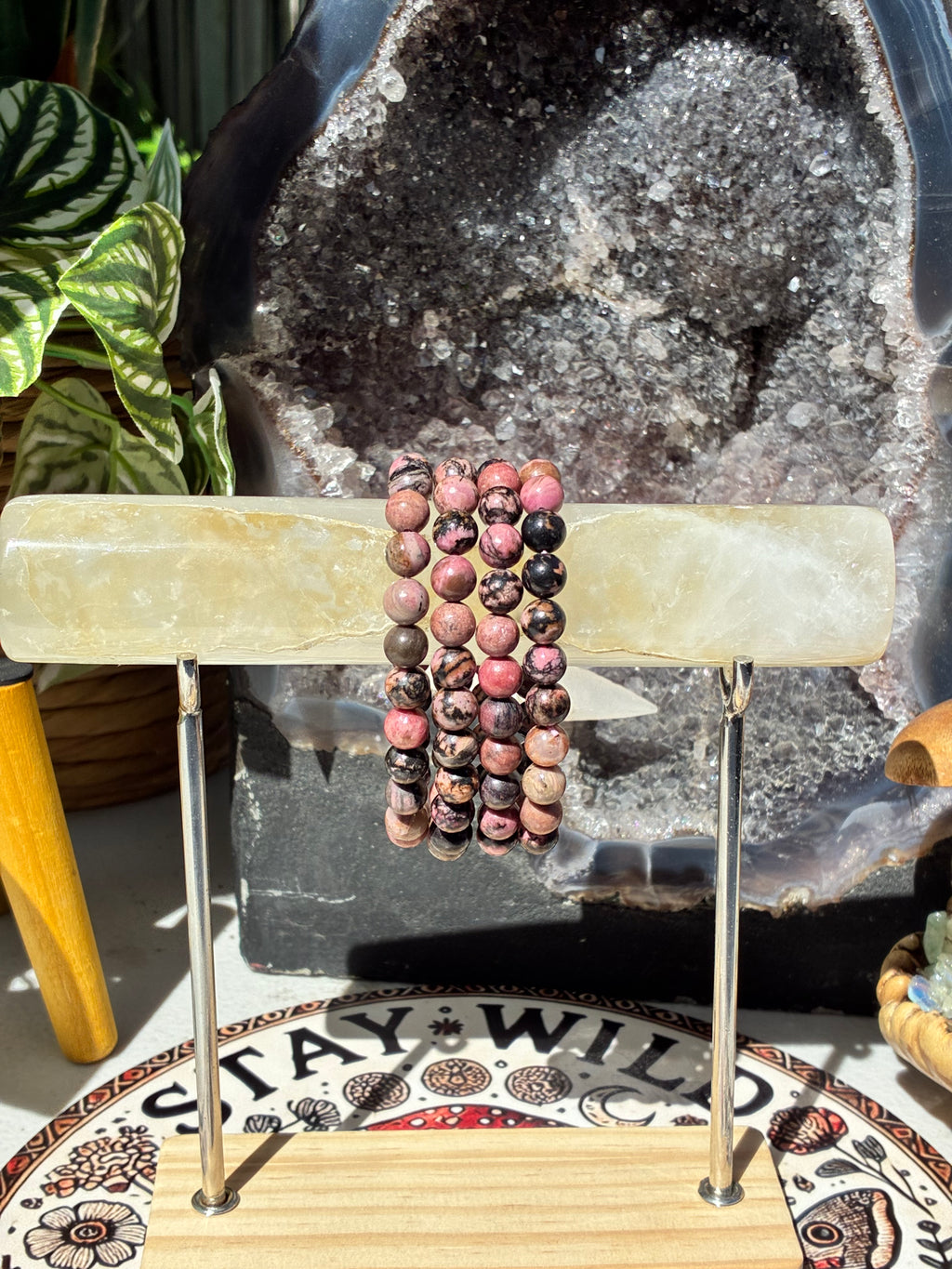 8mm Rhodonite Bracelet