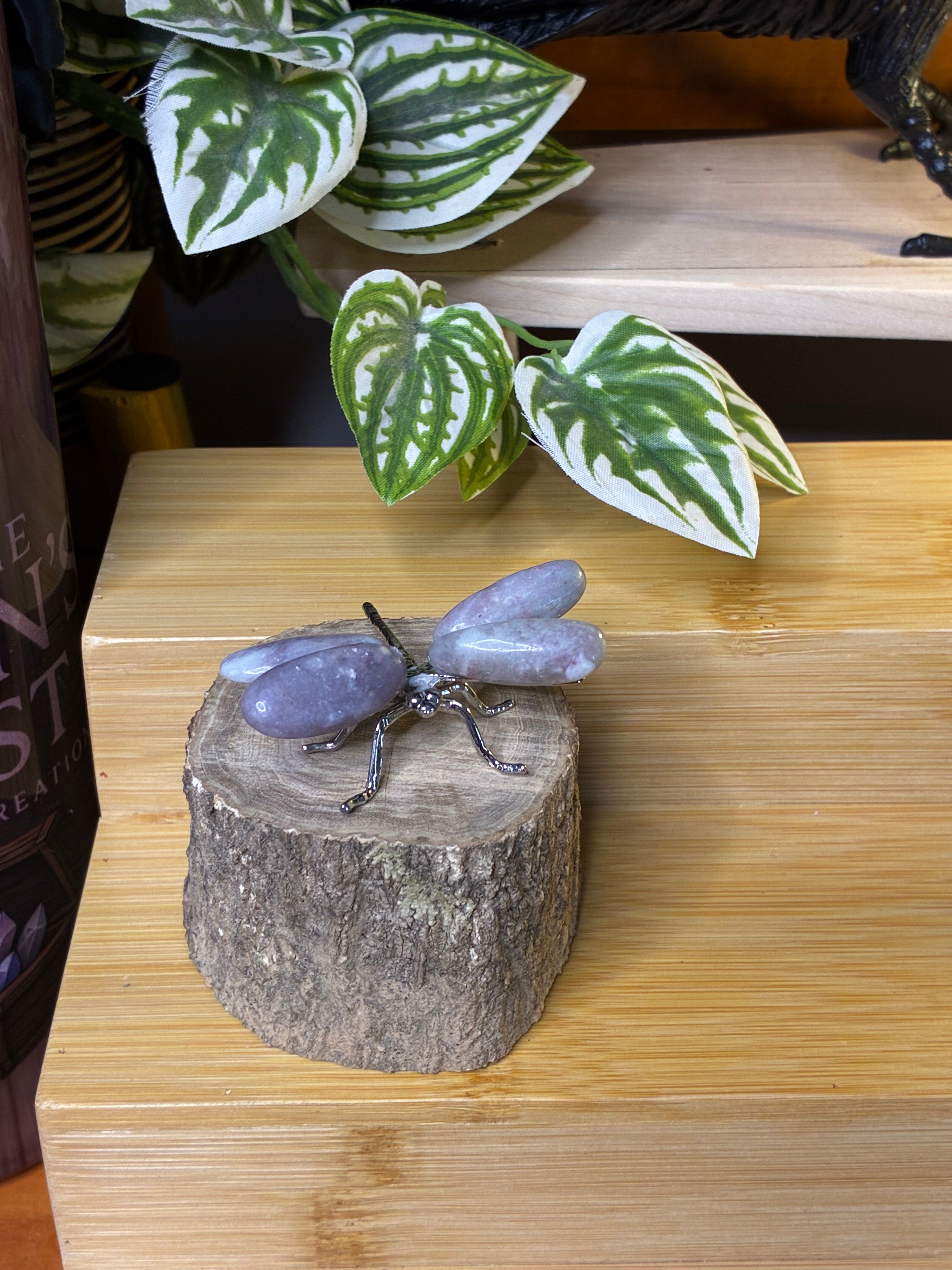 Lepidolite Dragonfly