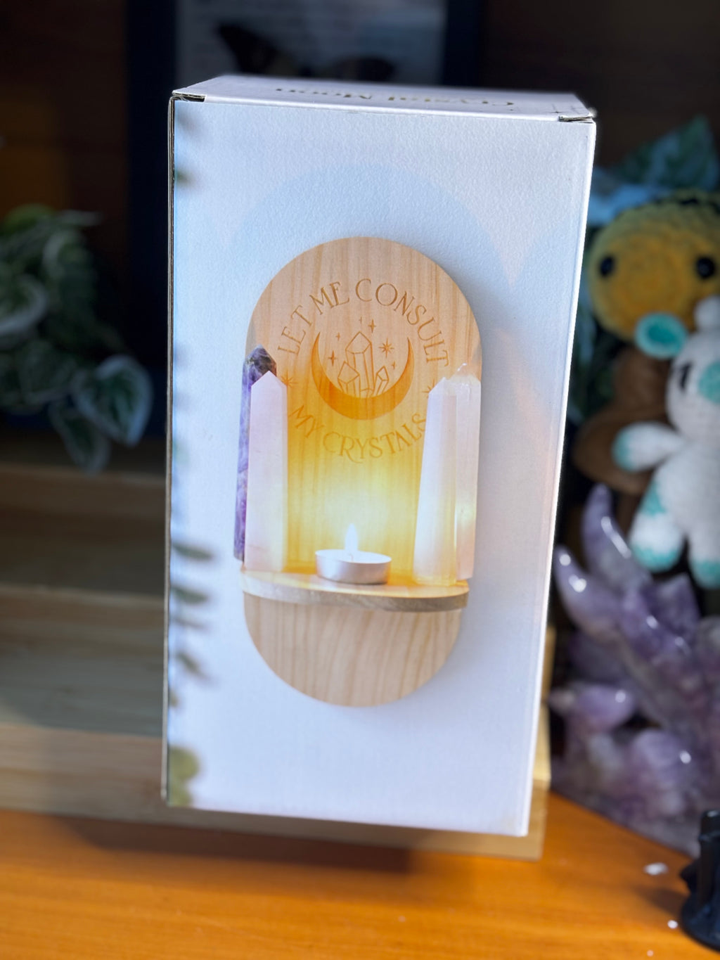 Wooden Moon Shelf
