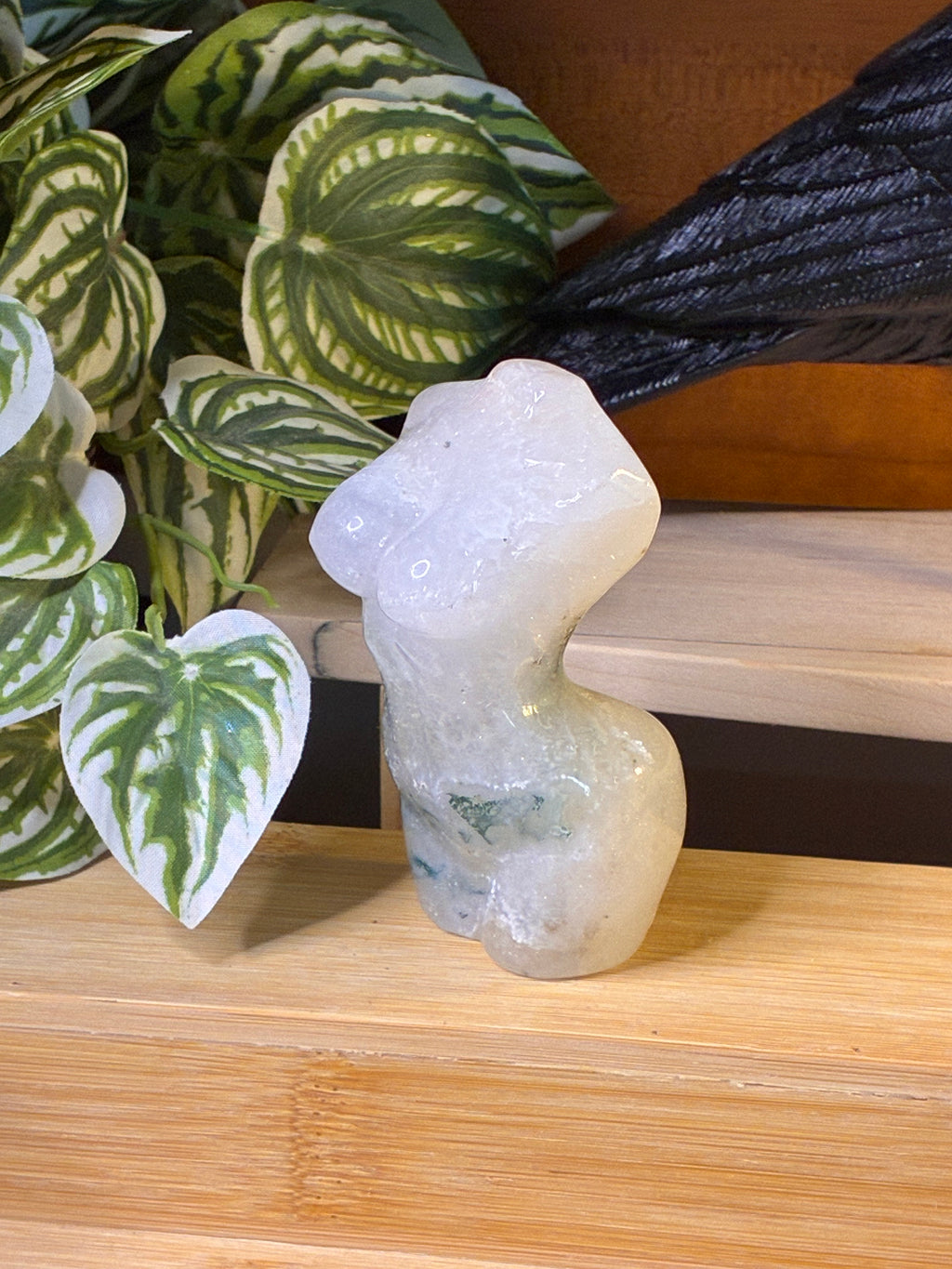 Moss Agate Goddess Body