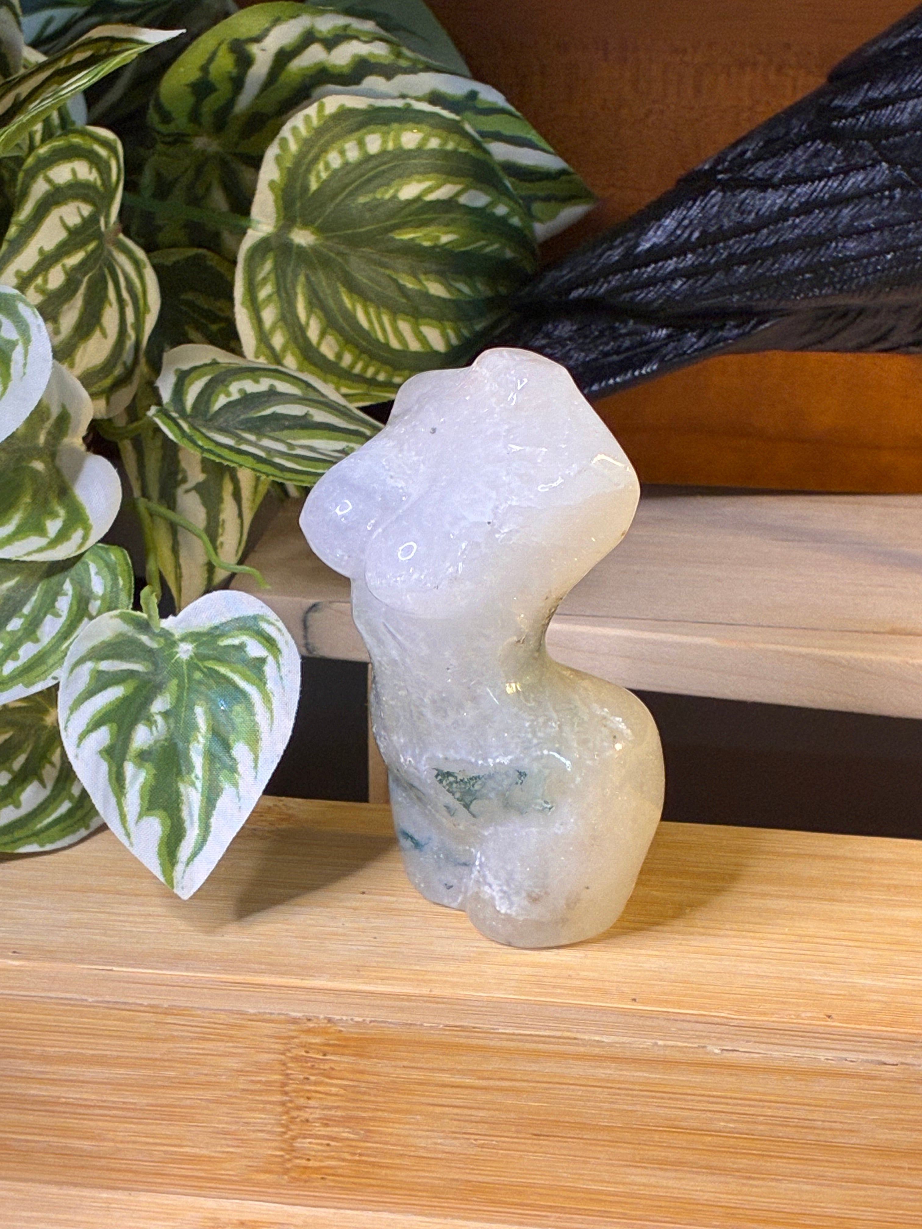 Moss Agate Goddess Body