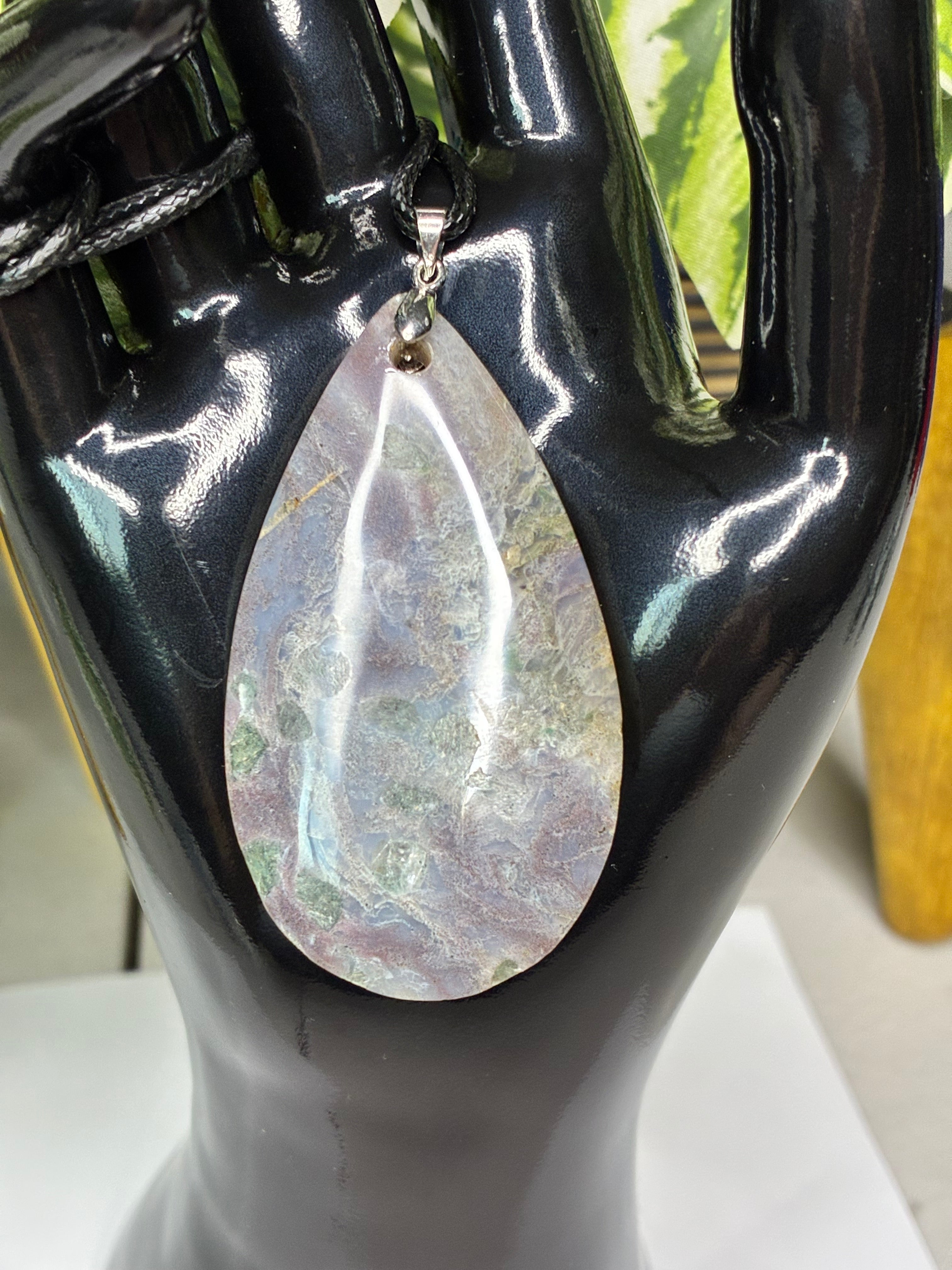 Purple Moss Agate Pendant