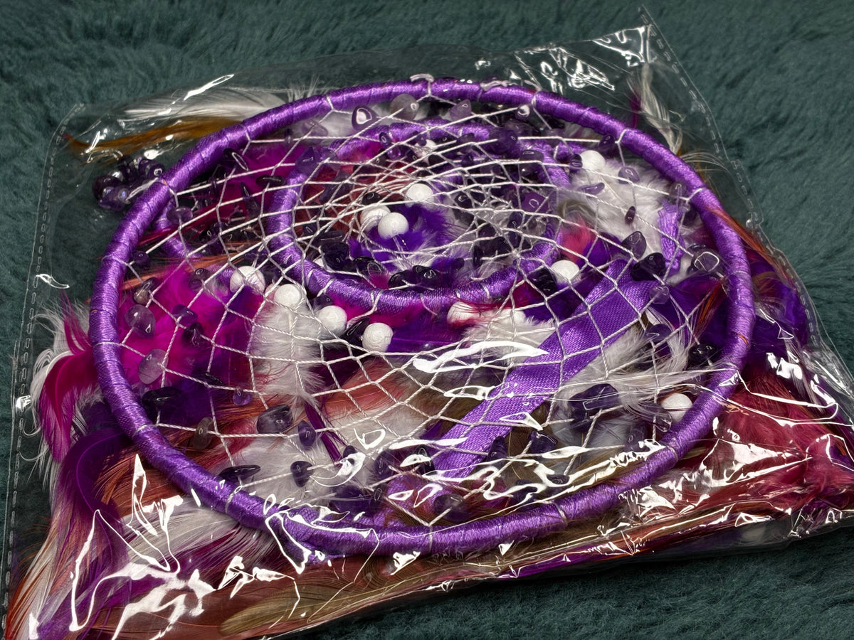 Amethyst Three Tier Dreamcatcher