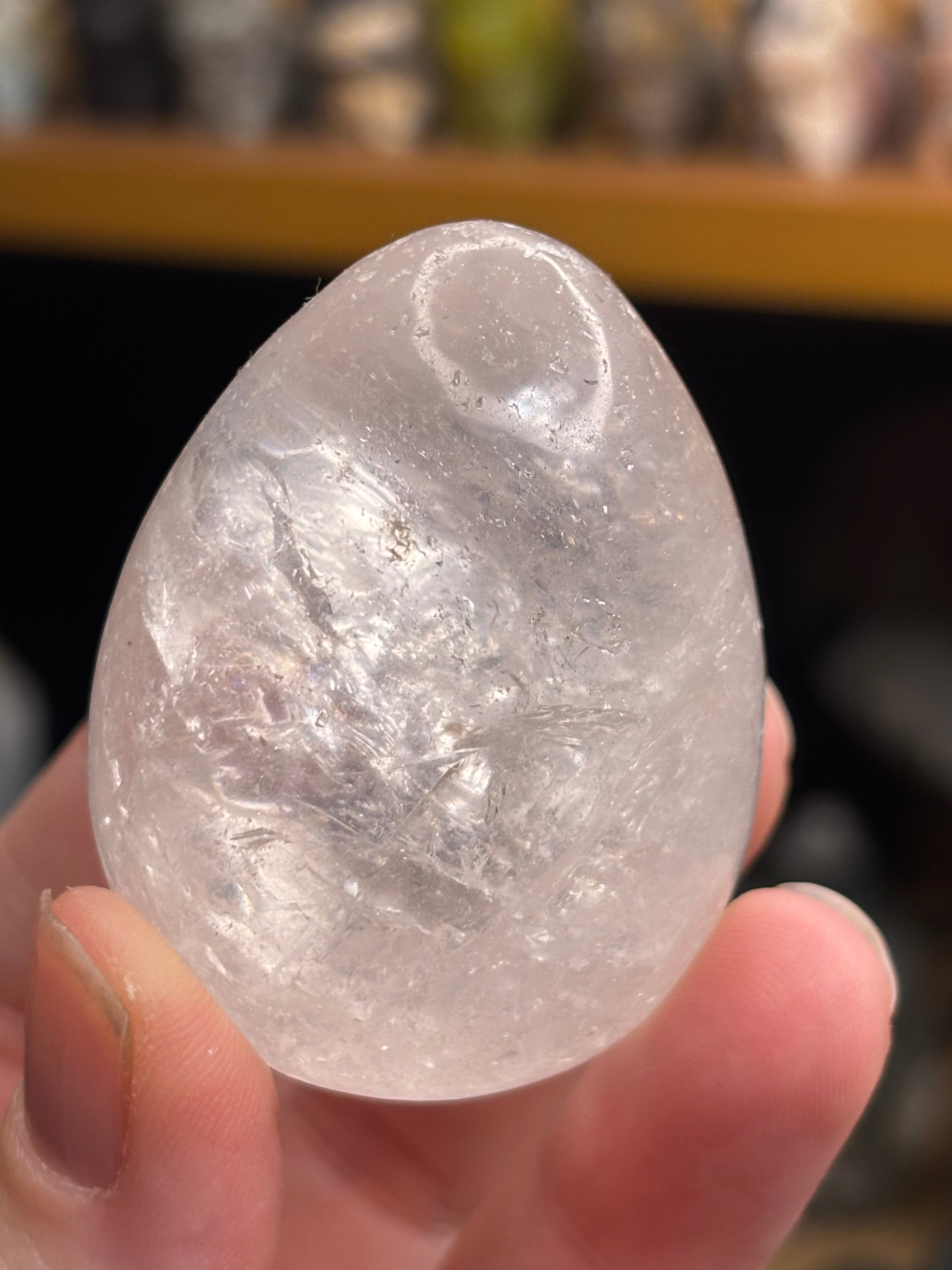 Clear Quartz Eggs