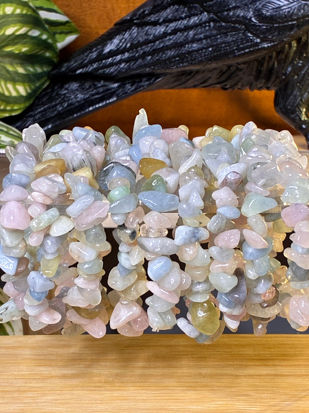 Morganite Chip Bracelets