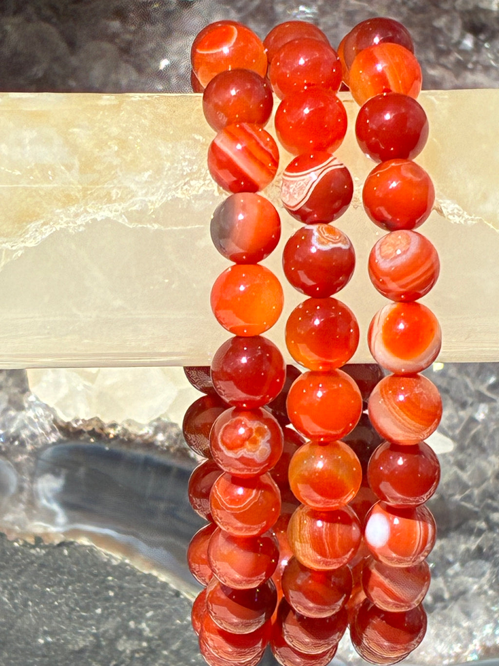 8mm Red Sardonyx Bracelet