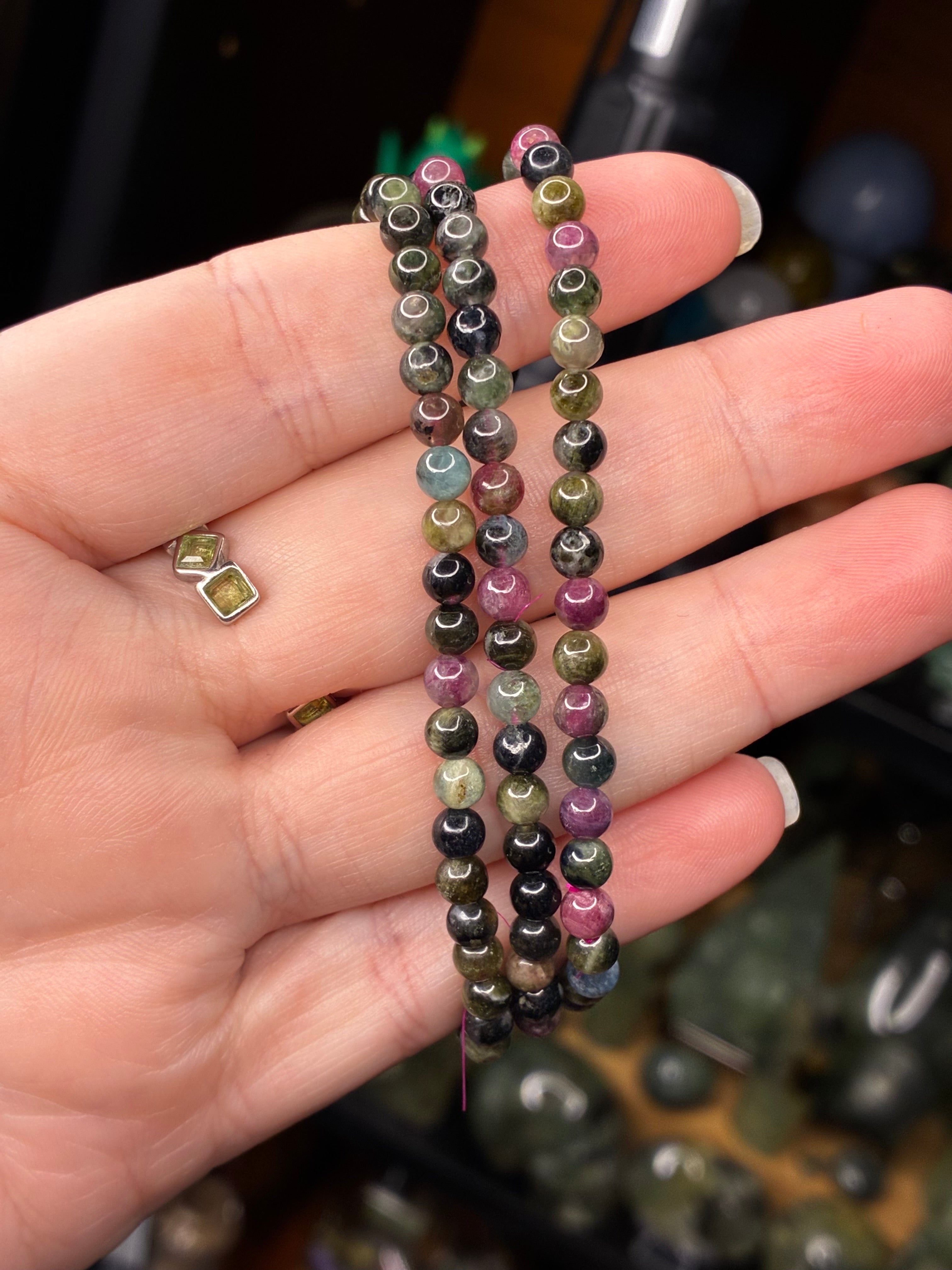 2mm Mixed Tourmaline Bracelet