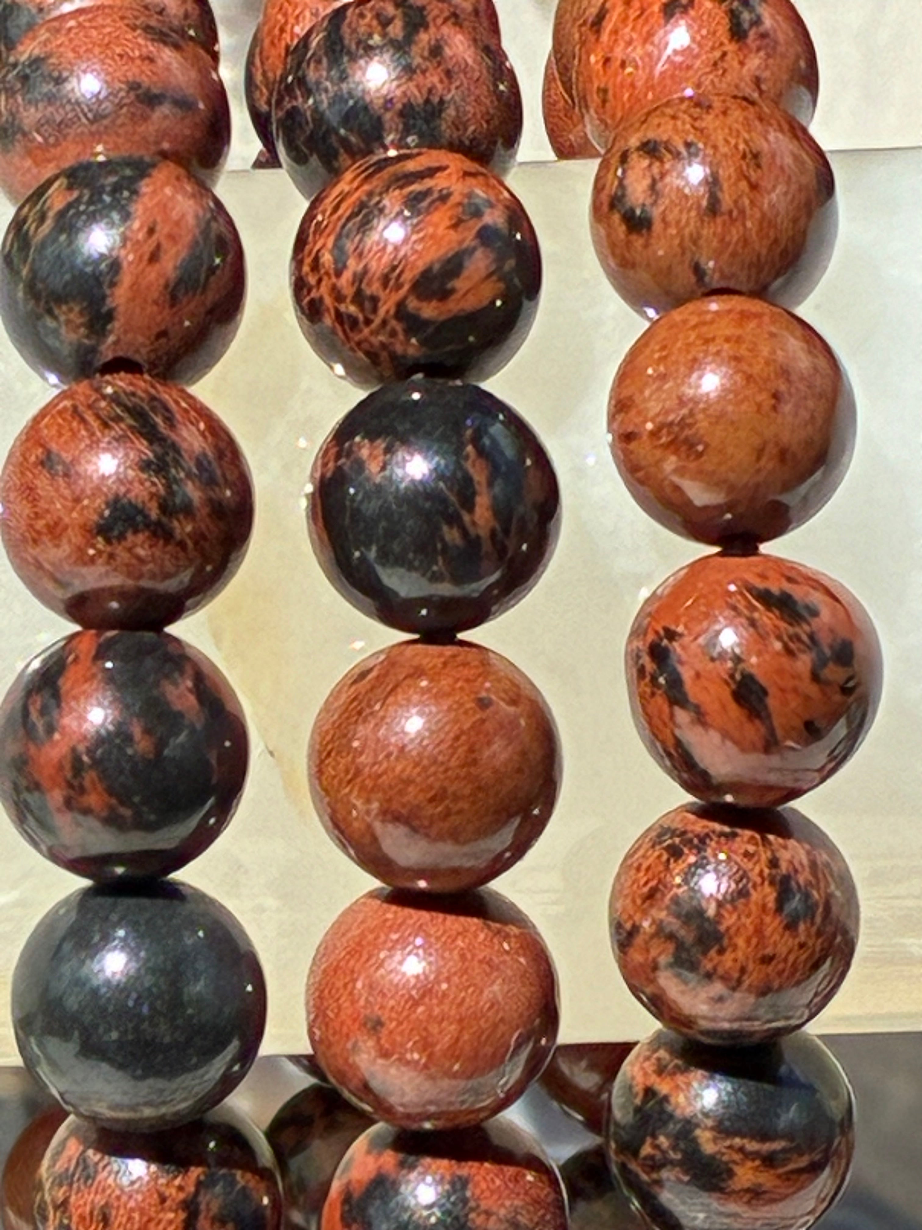 8mm Mahogany Obsidian Bracelet