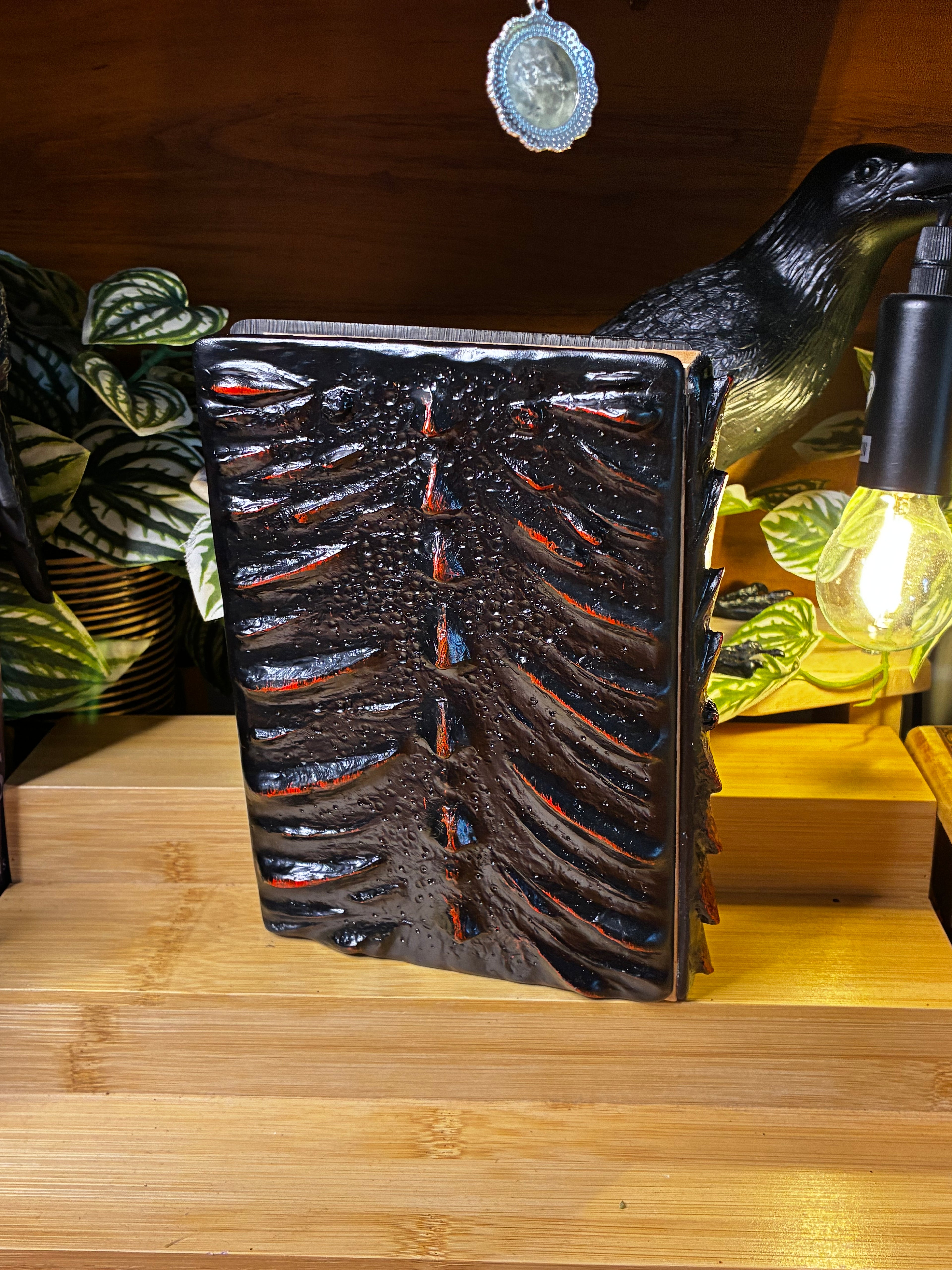 🐉 Crimson Dragon Scale Hardcover Notebook