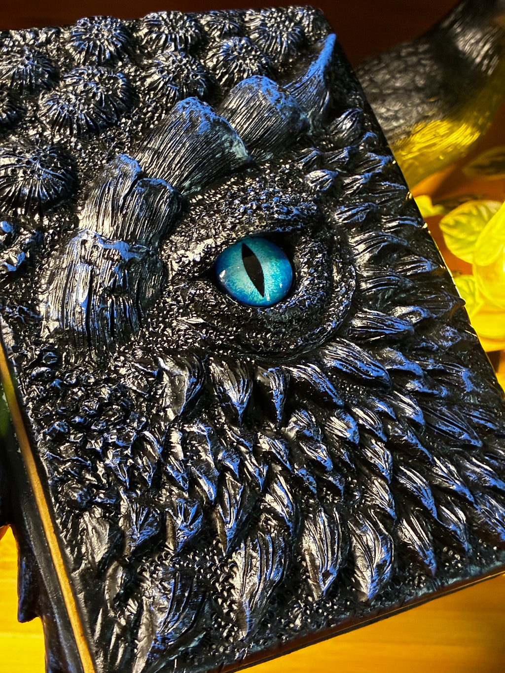 Sapphire Dragon Scale Hardcover Notebook