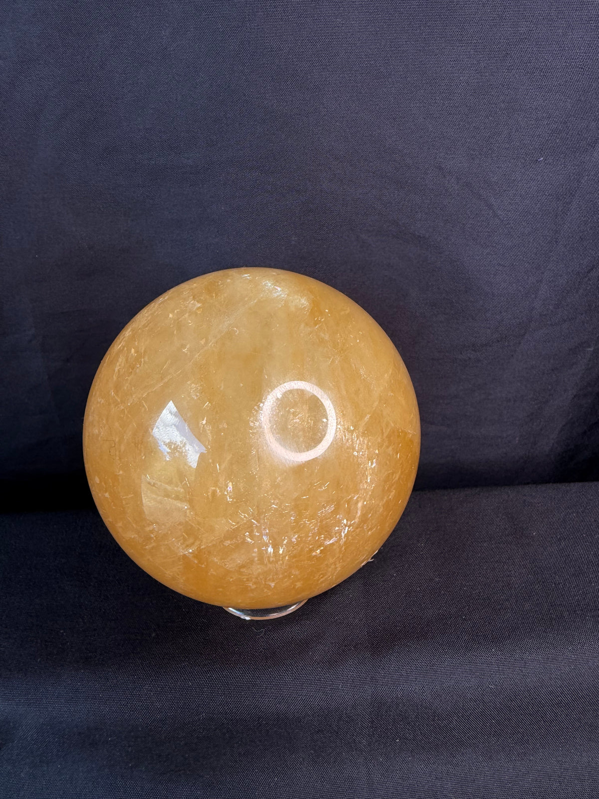 Honey Optical Calcite Sphere