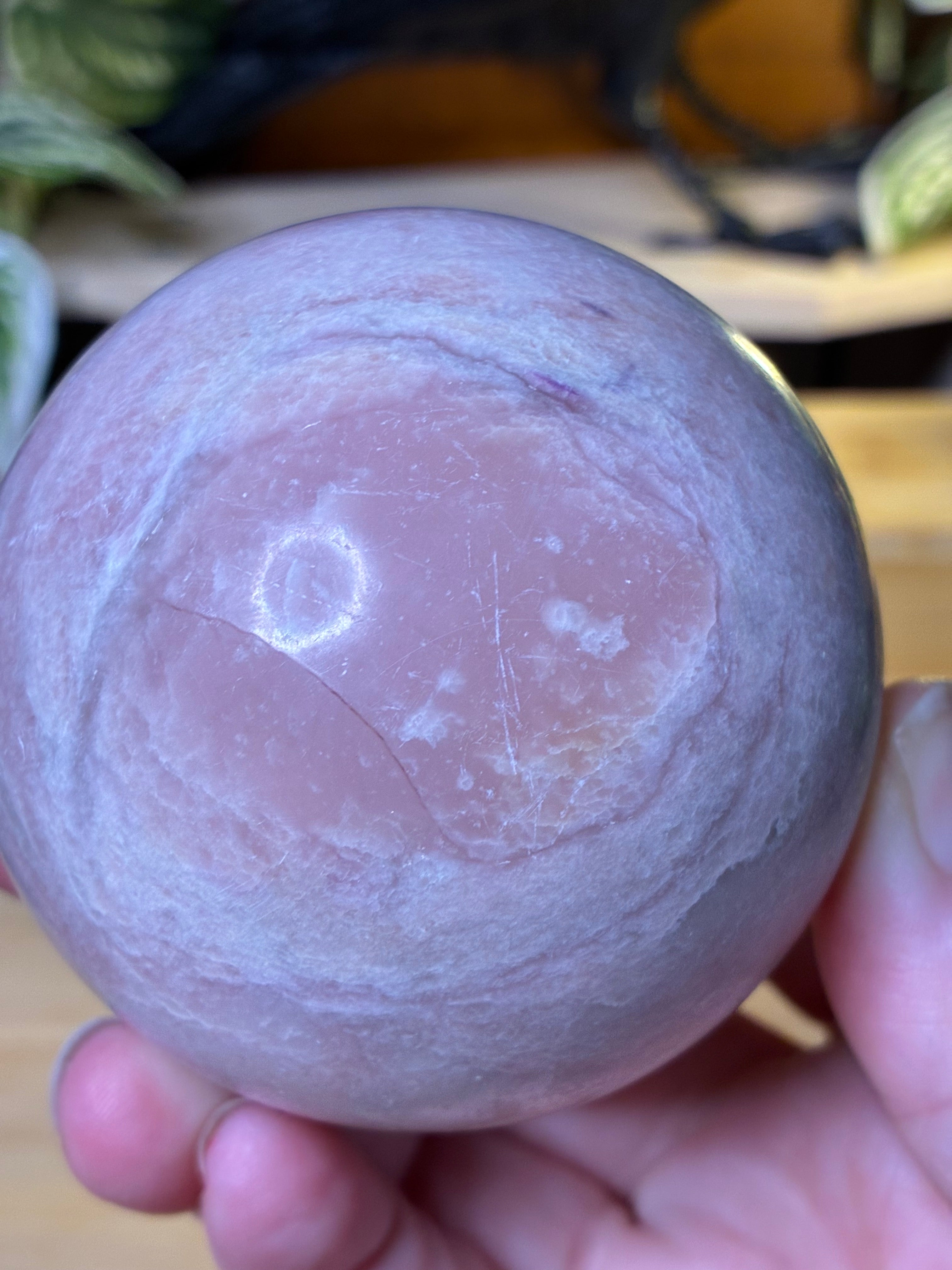Pink Opal Sphere 2