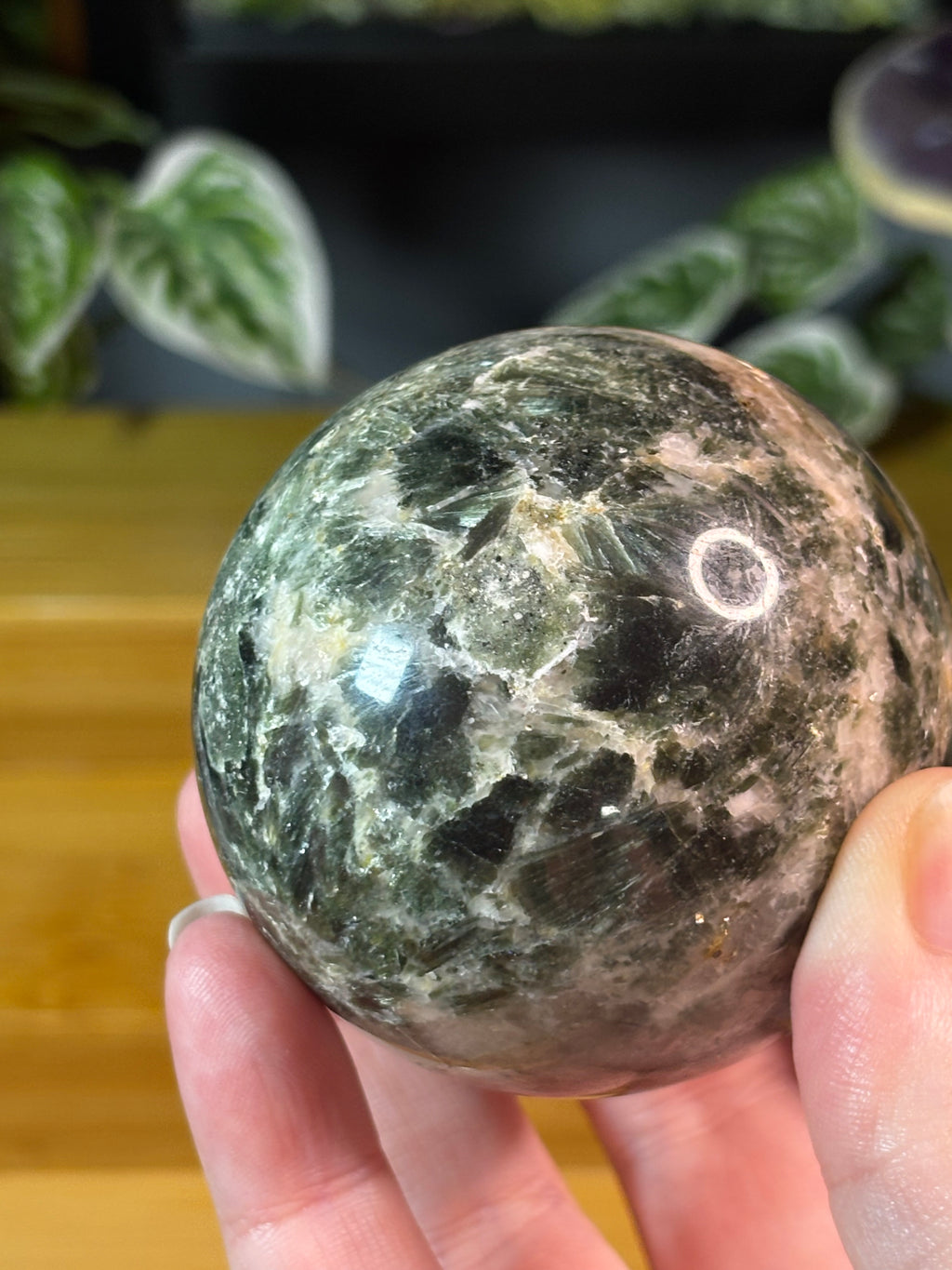 Verdelite & Green Mica Sphere