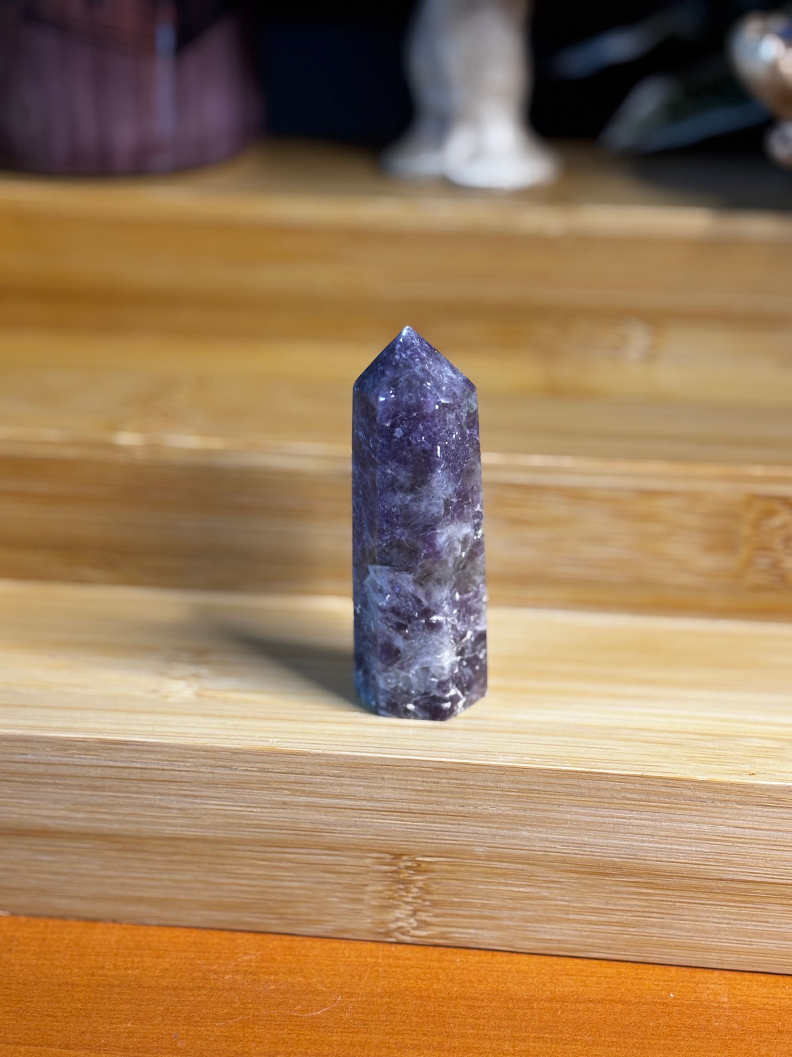 Lepidolite Point
