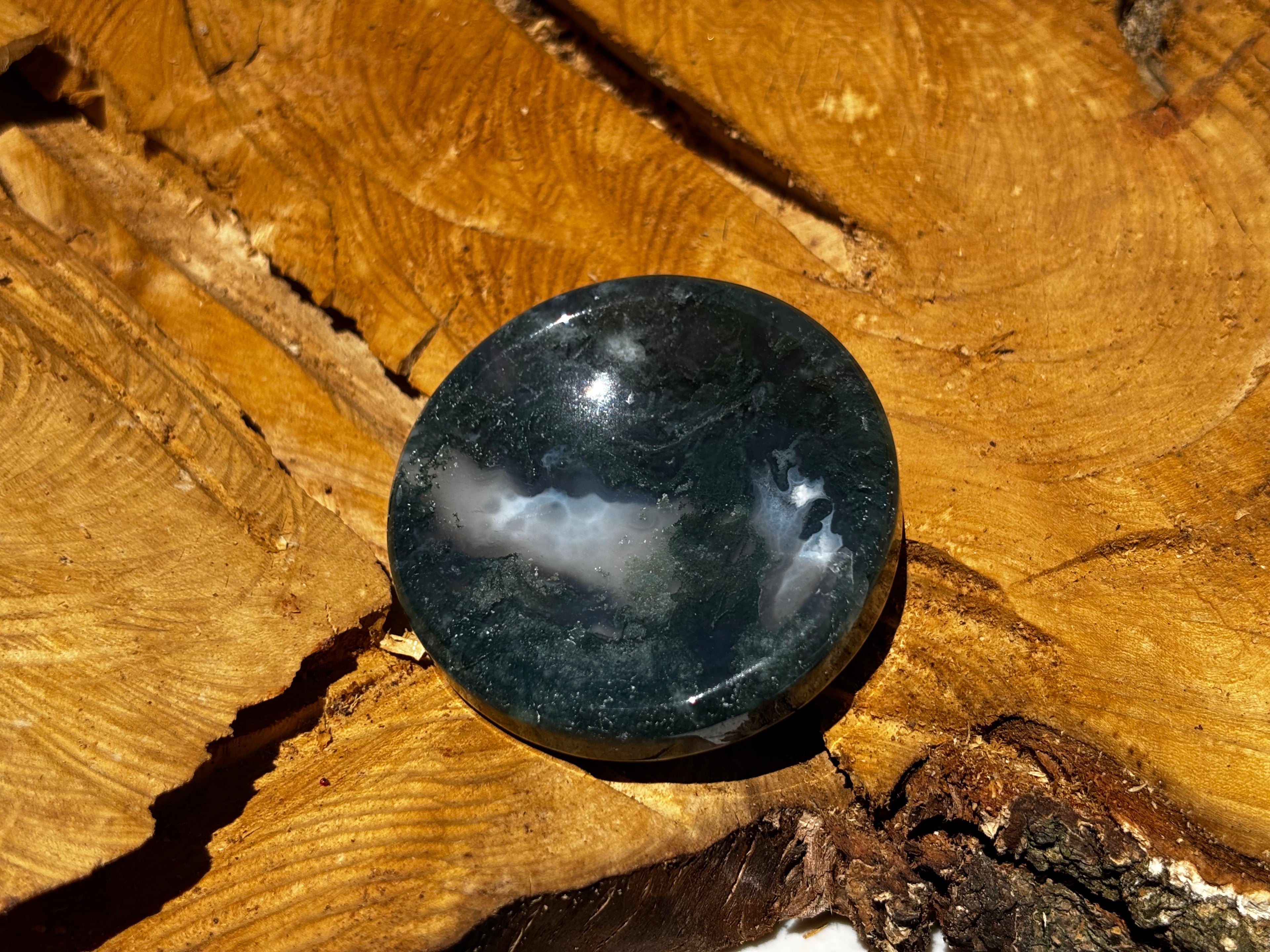 Moss Agate Trinket Dish 7
