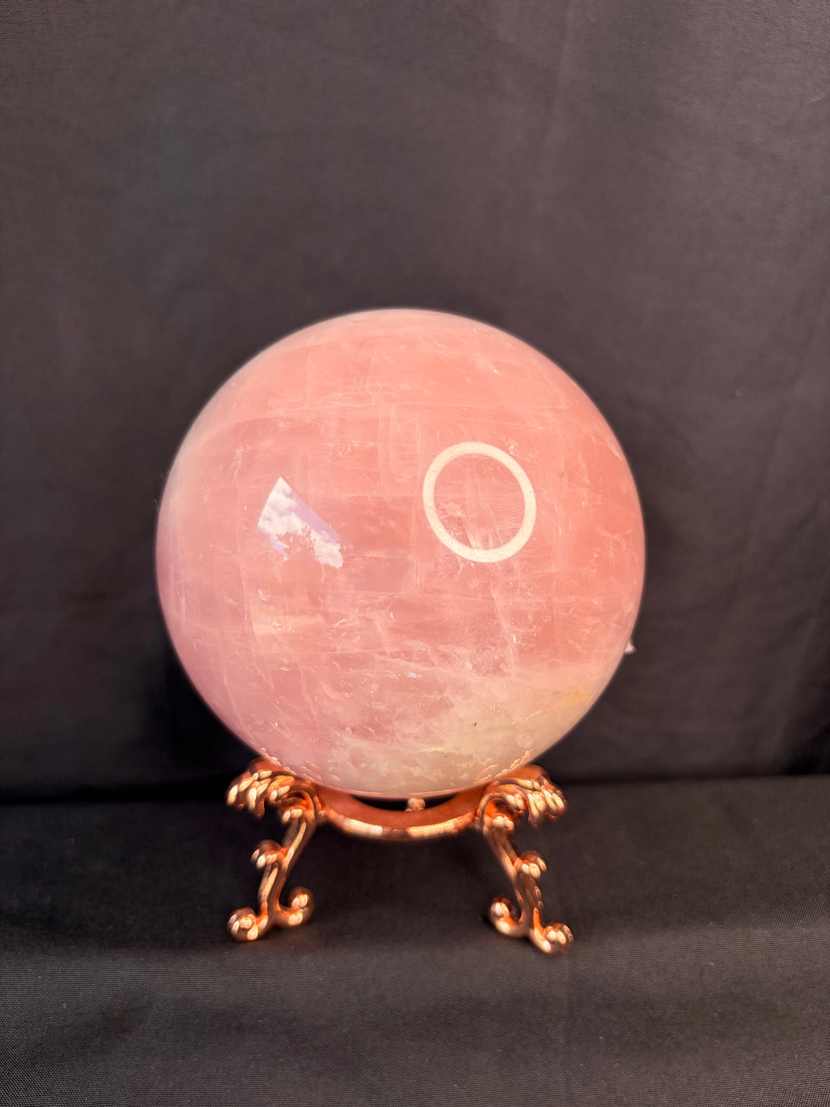 Rose Quartz Sphere w/Stand