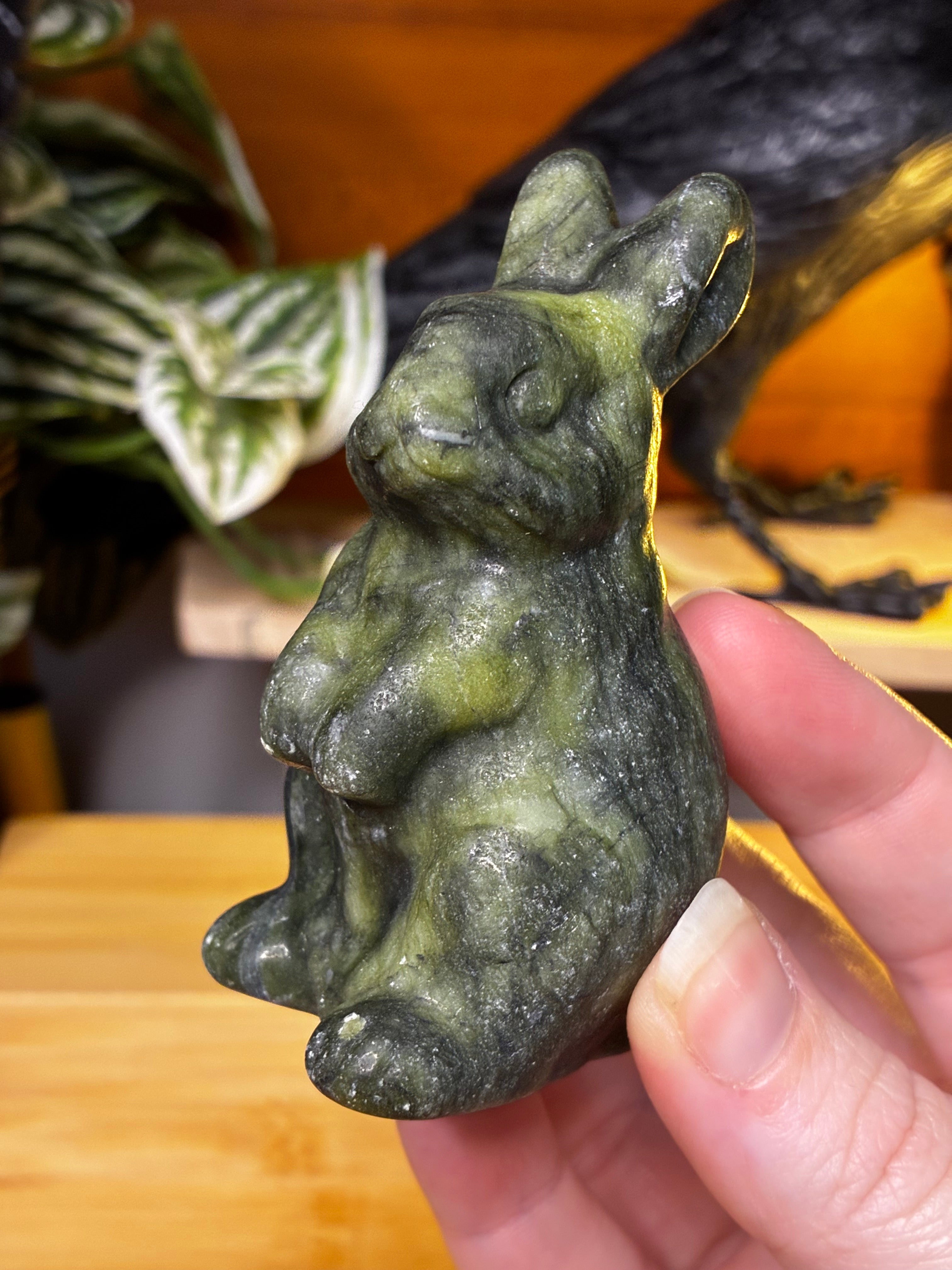 Serpentine Jade Bunny