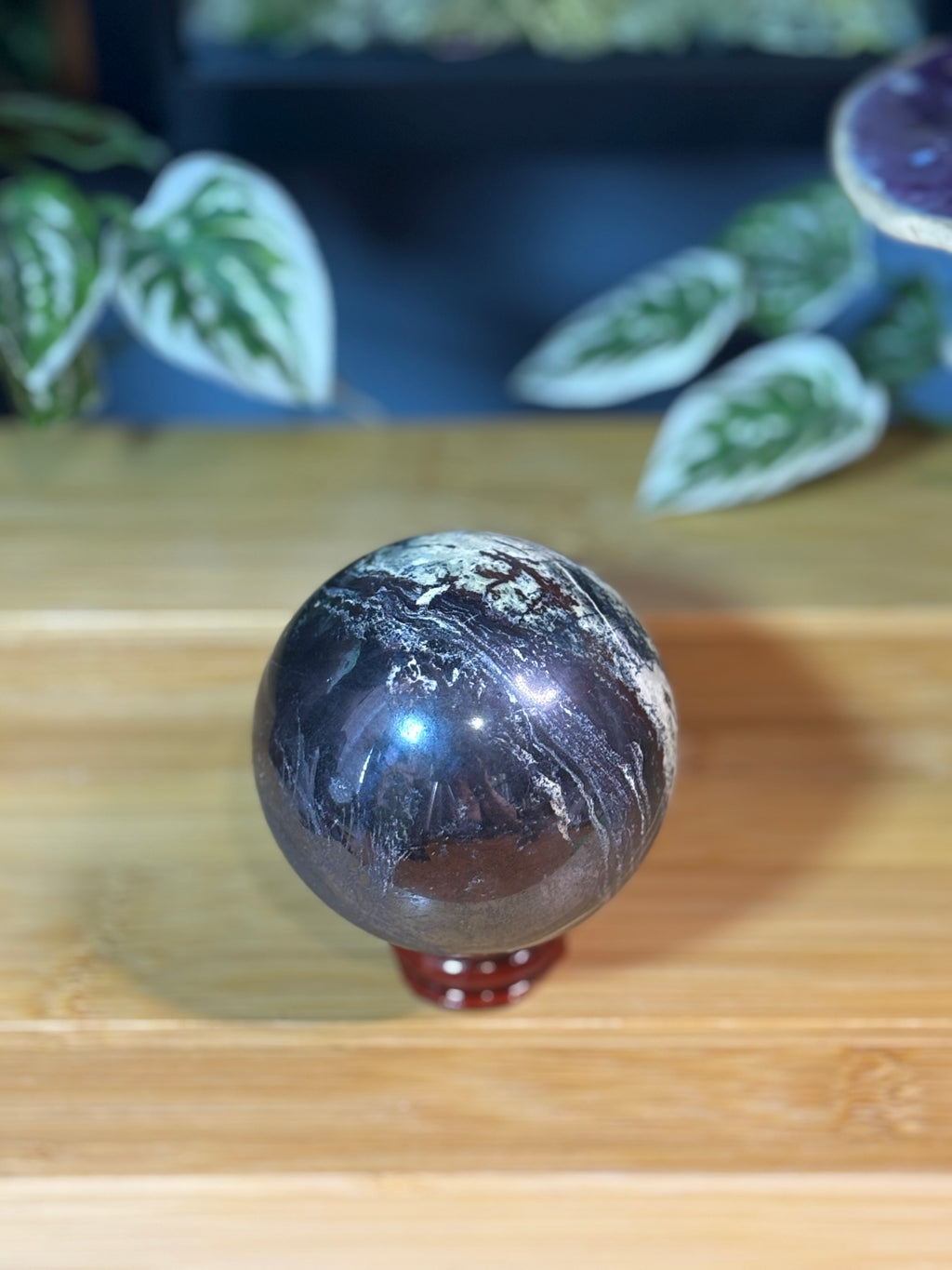 Hematite Sphere w/Inclusions 1