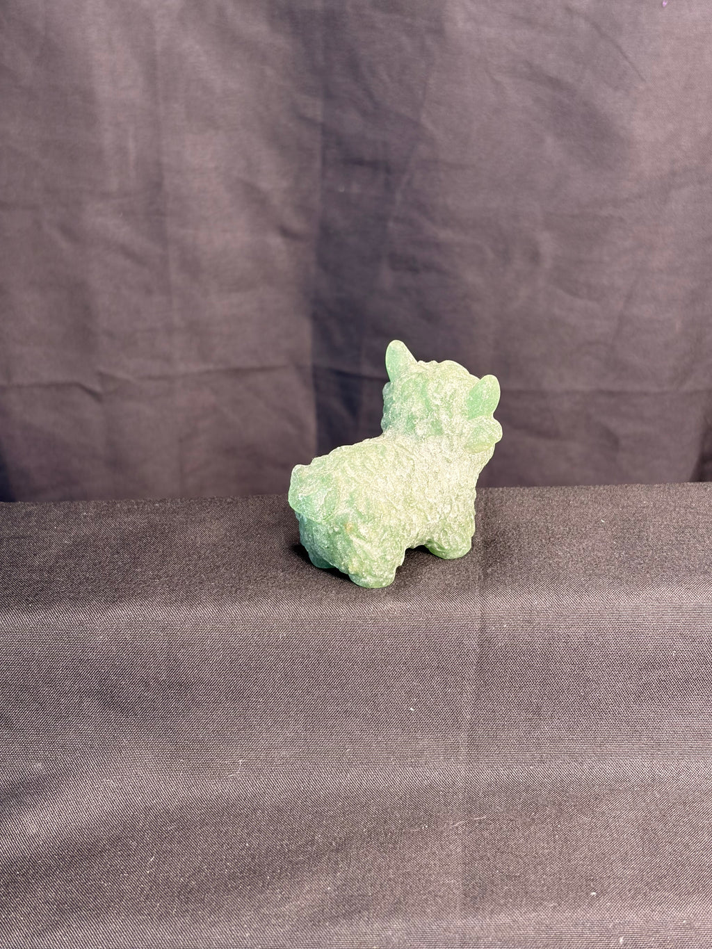 Green Strawberry Quartz Highland Cow