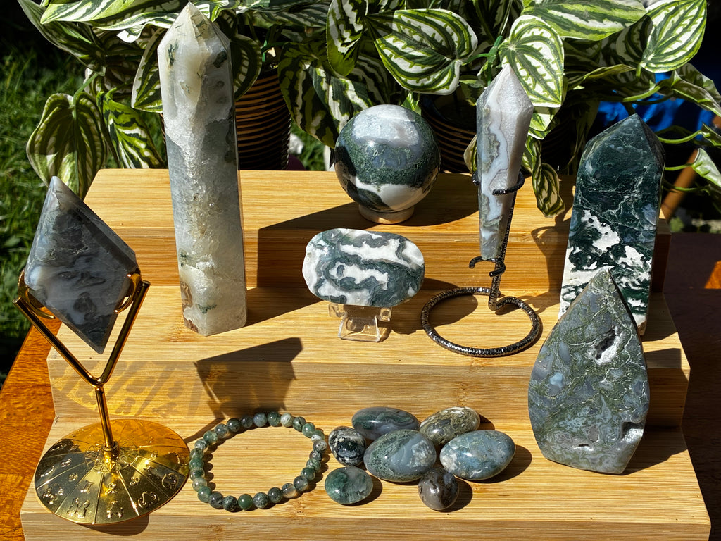 Moss Agate Grounding Pack
