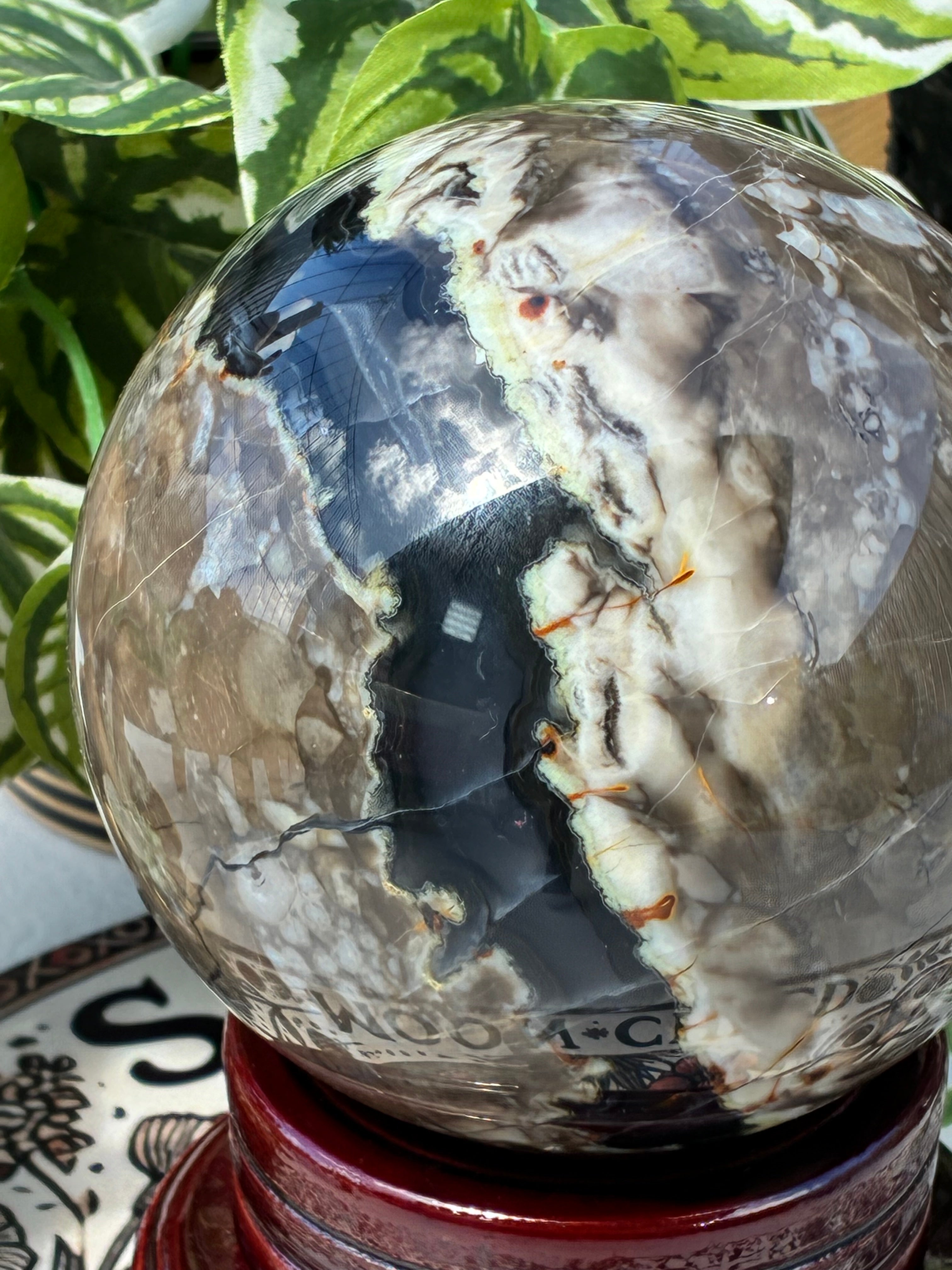 Volcano Agate Sphere