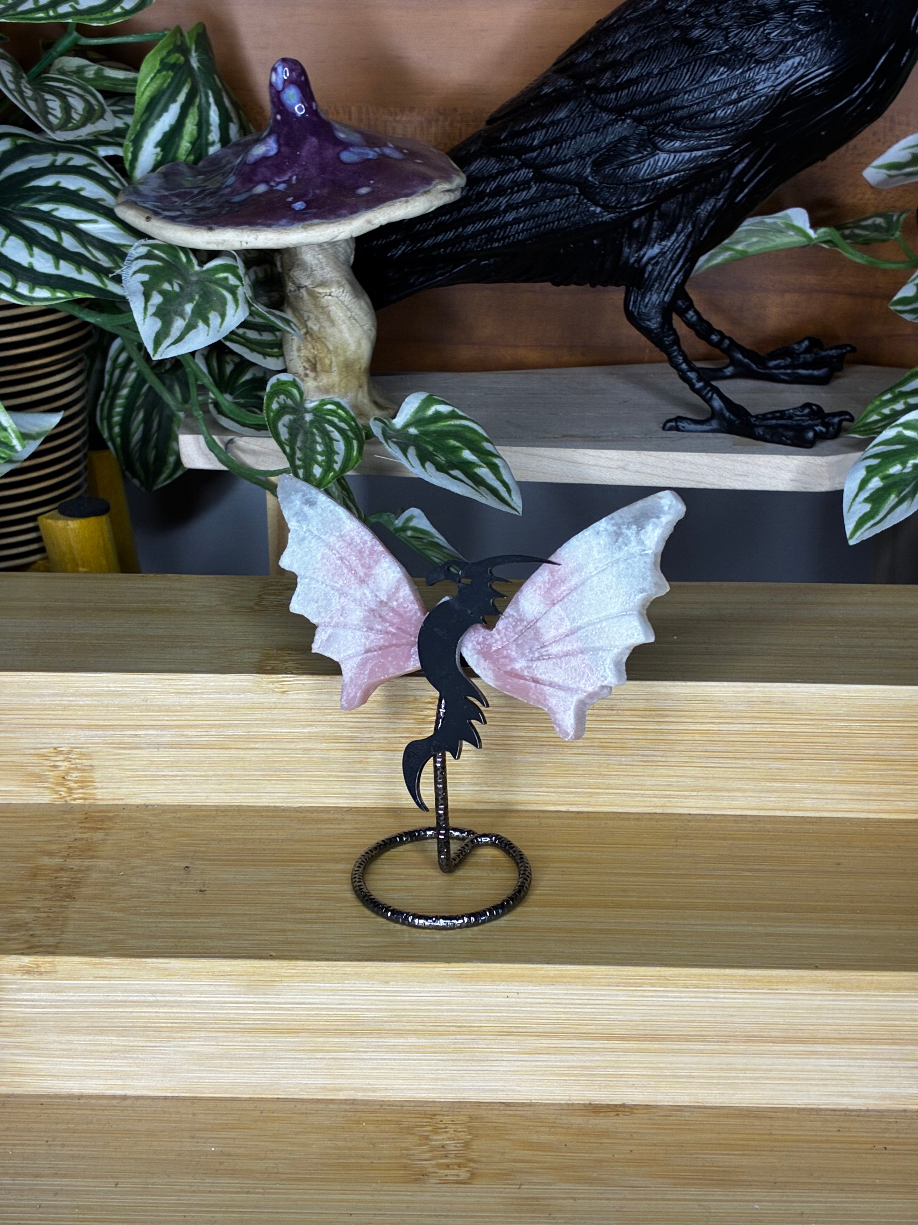 Pink Opal Dragon Wings