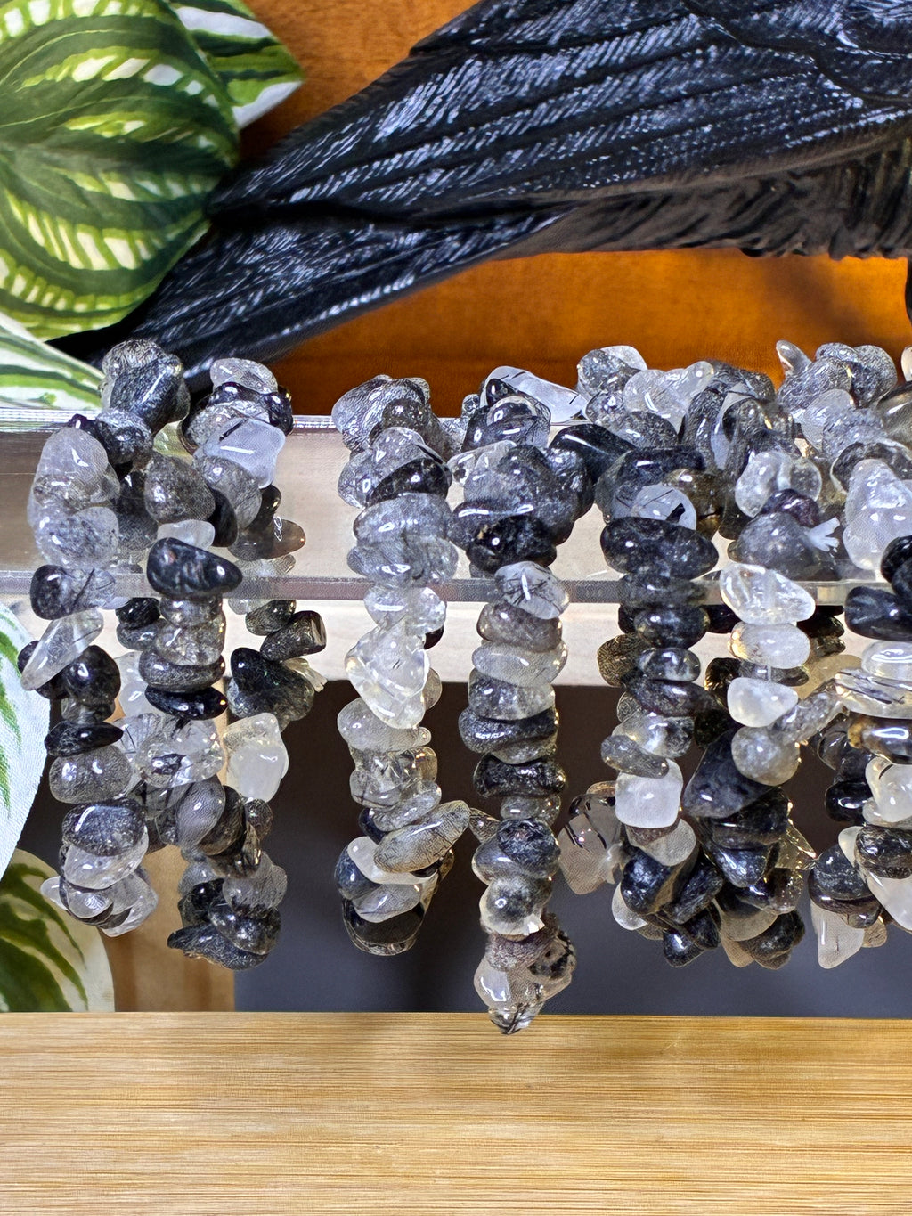 Black Tourmaline Chip Bracelets