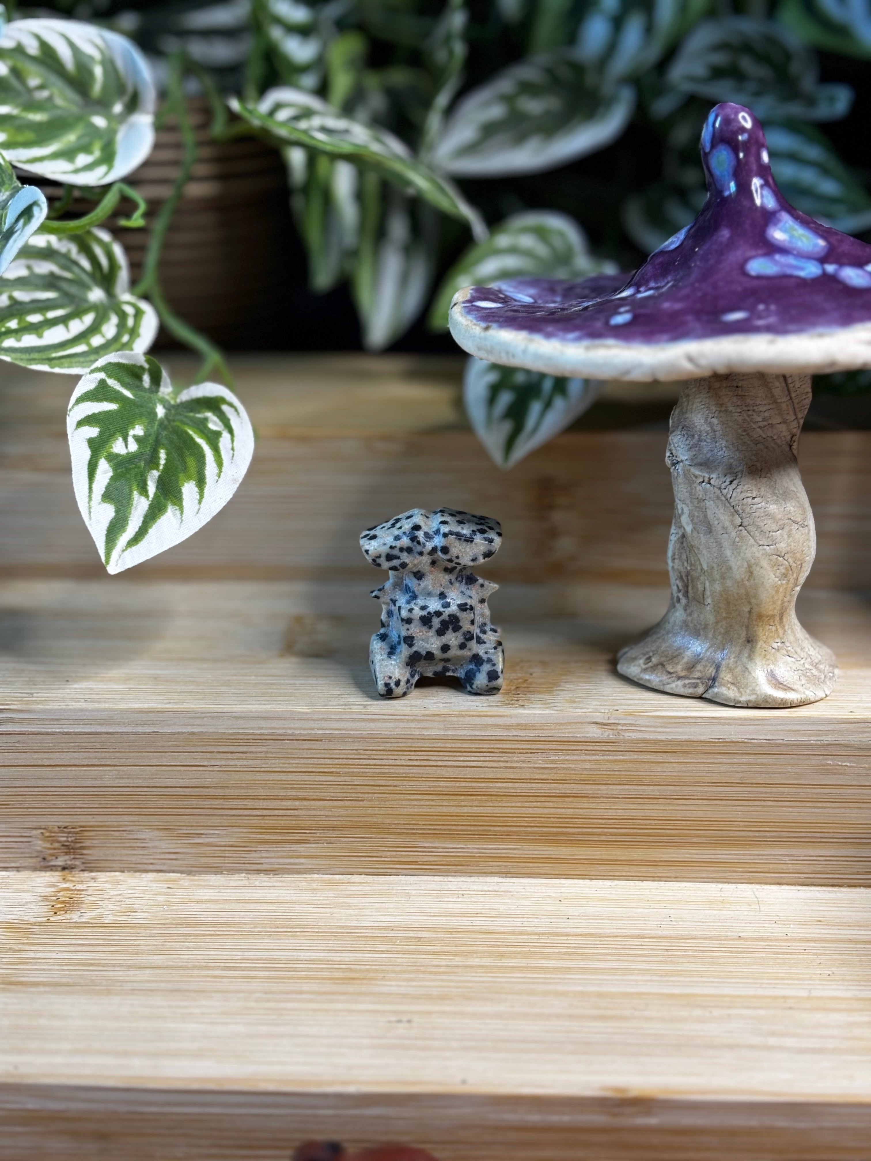 Dalmatian Jasper ‘Wall-e’ Carving