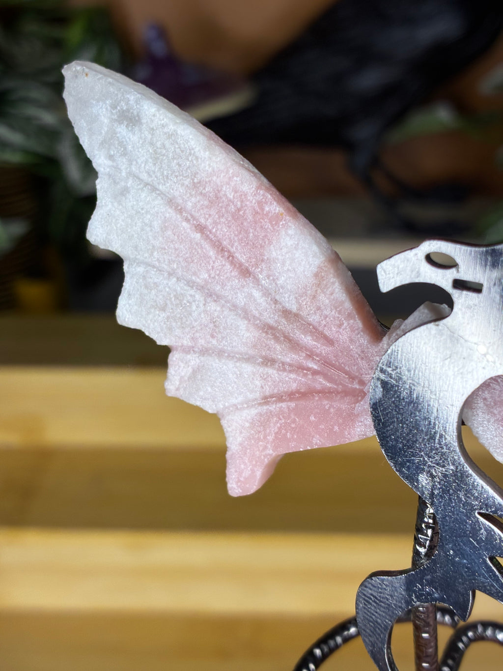 Pink Opal Dragon Wings
