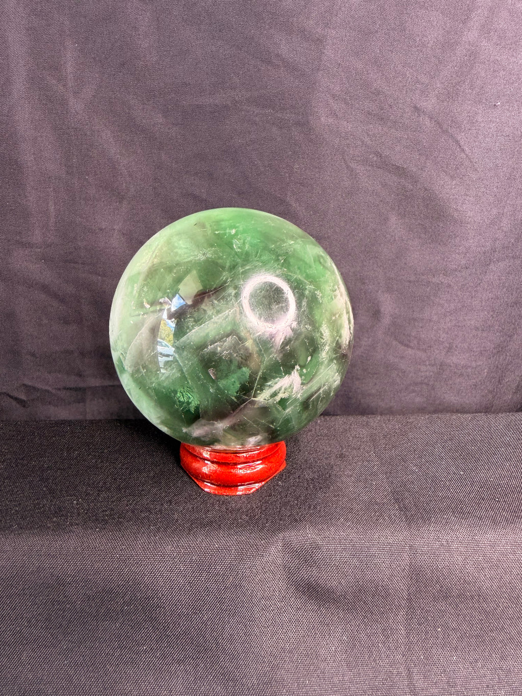 Rainbow Feather Fluorite Sphere