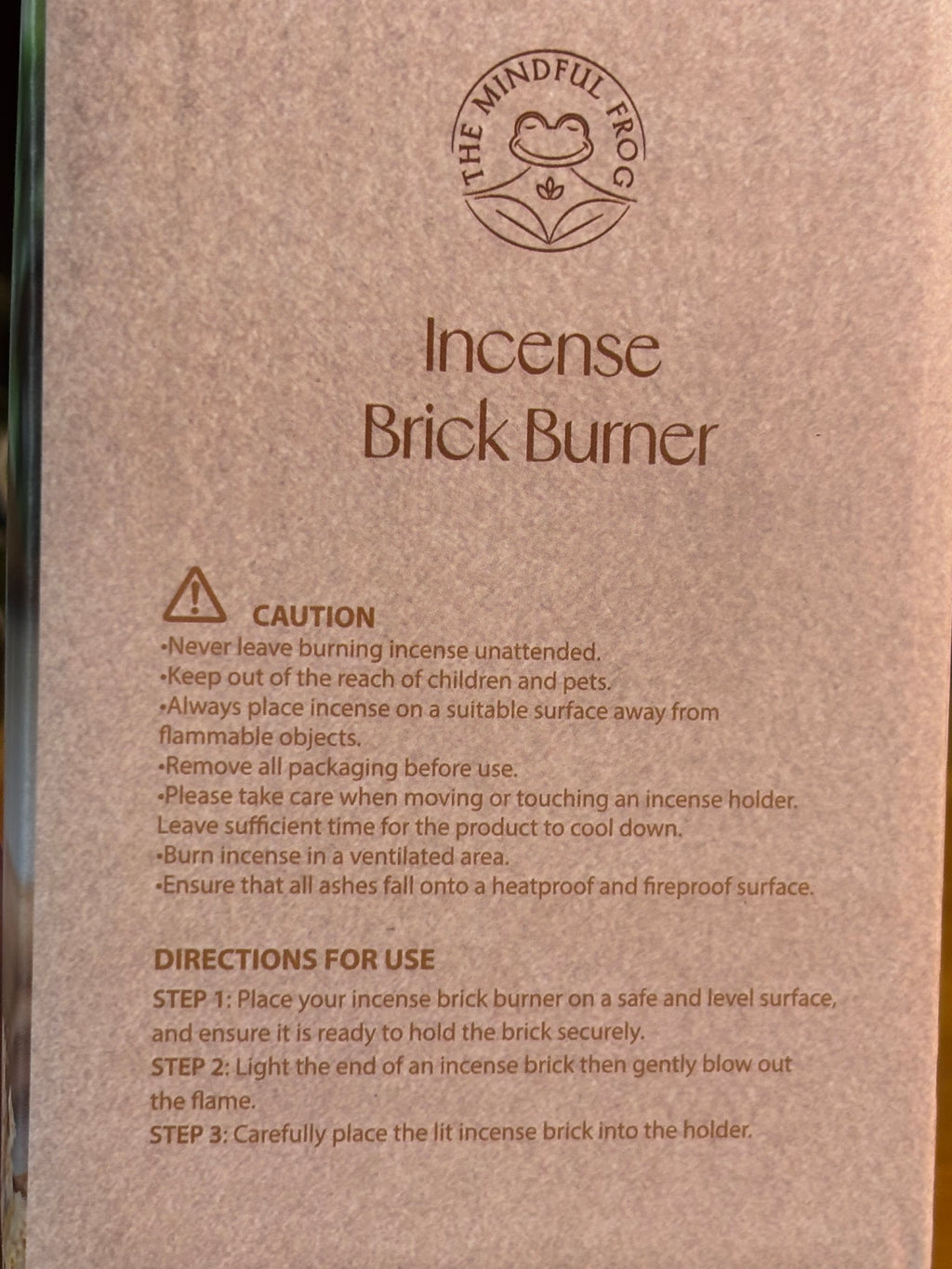 Incense Brick Burner