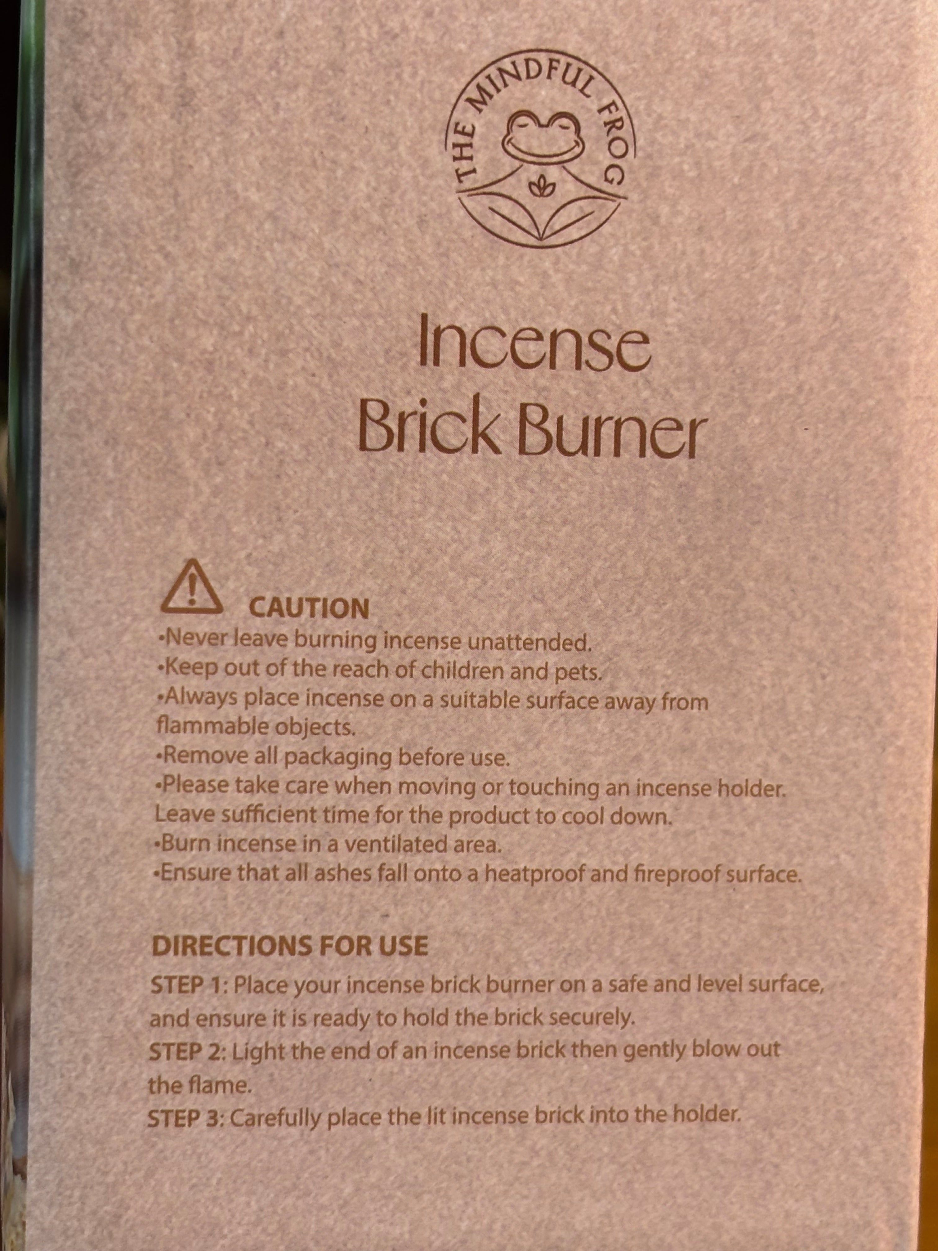 Incense Brick Burner